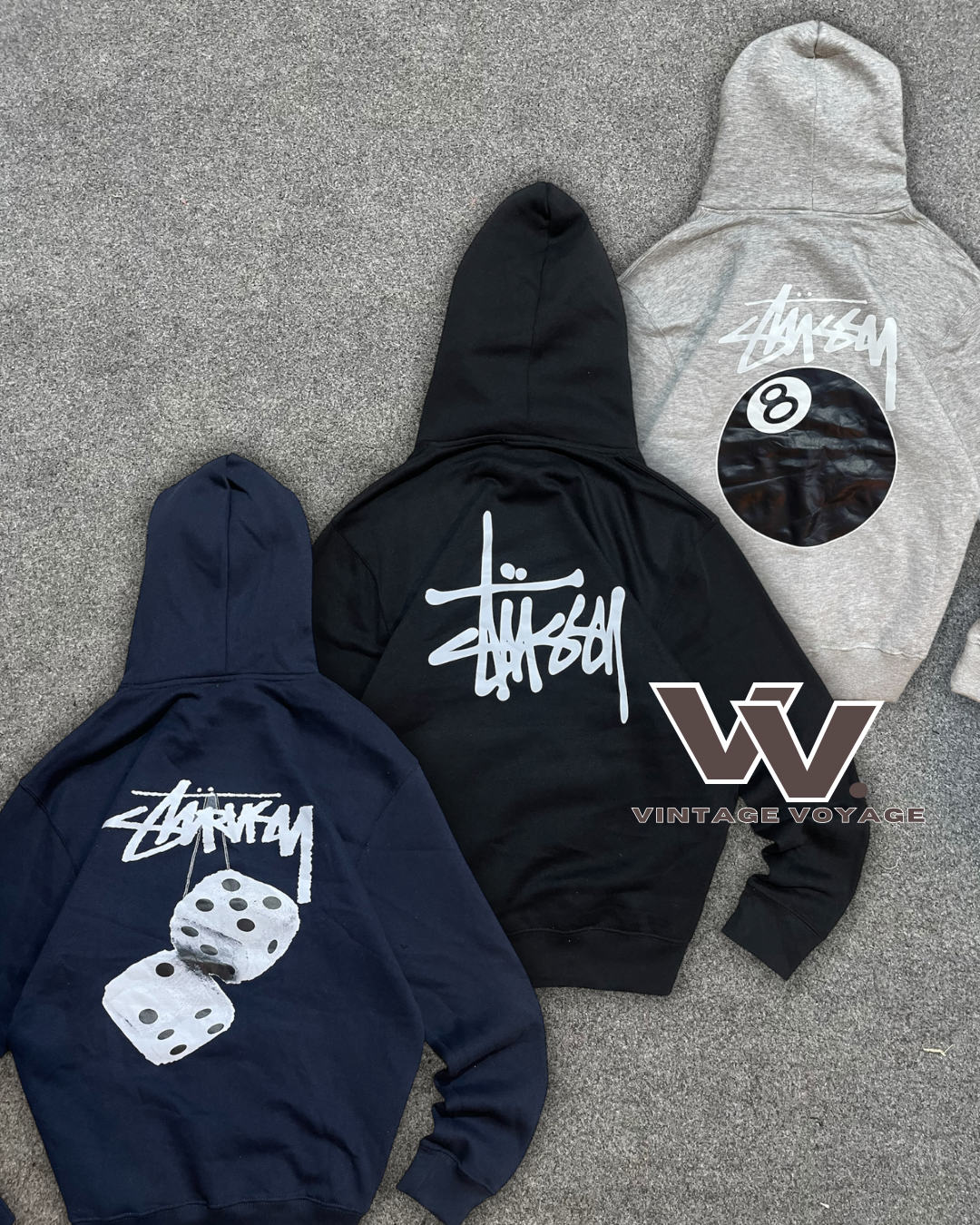 Stüssy rework style pullover hoodies #022