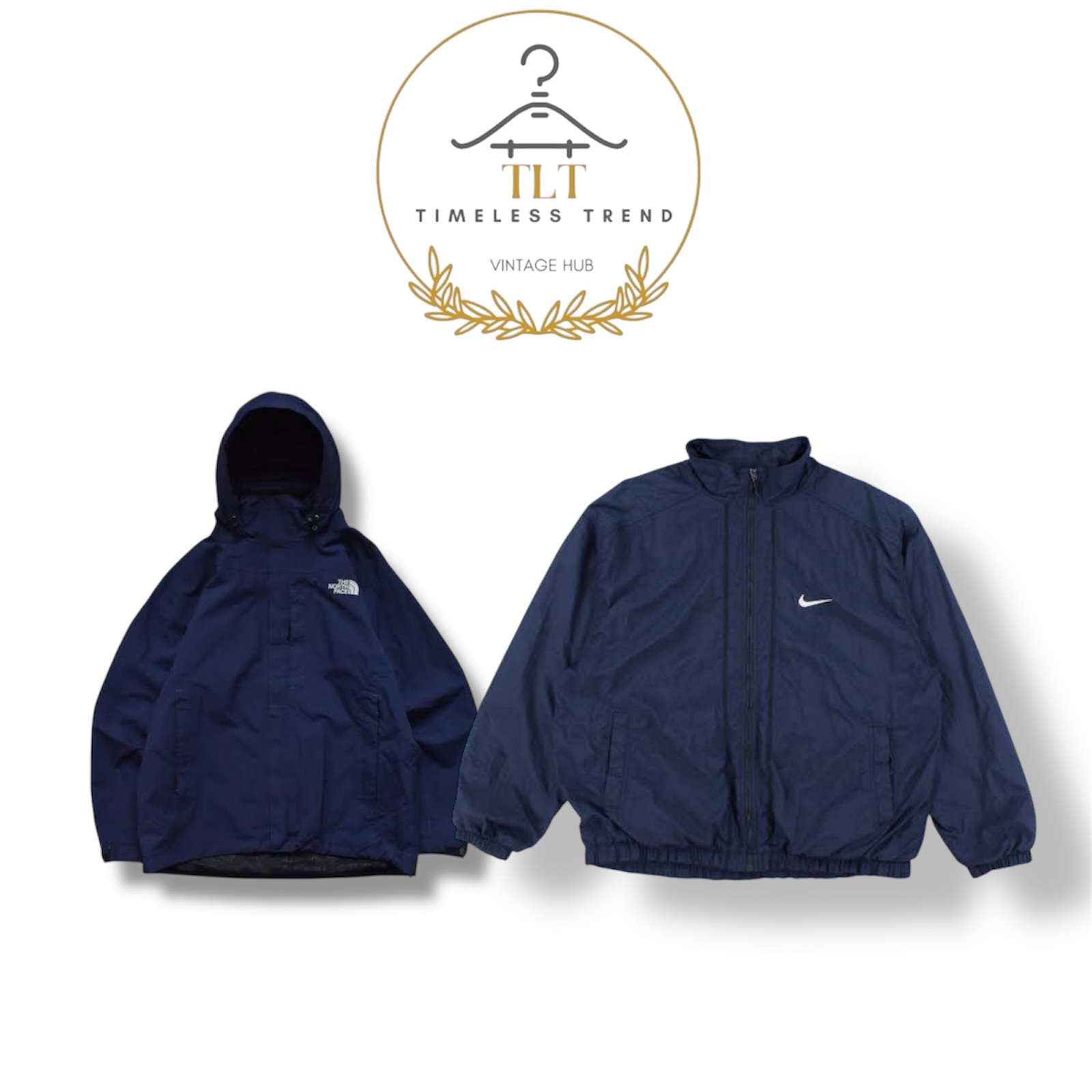 Noth face & Nike rain coat