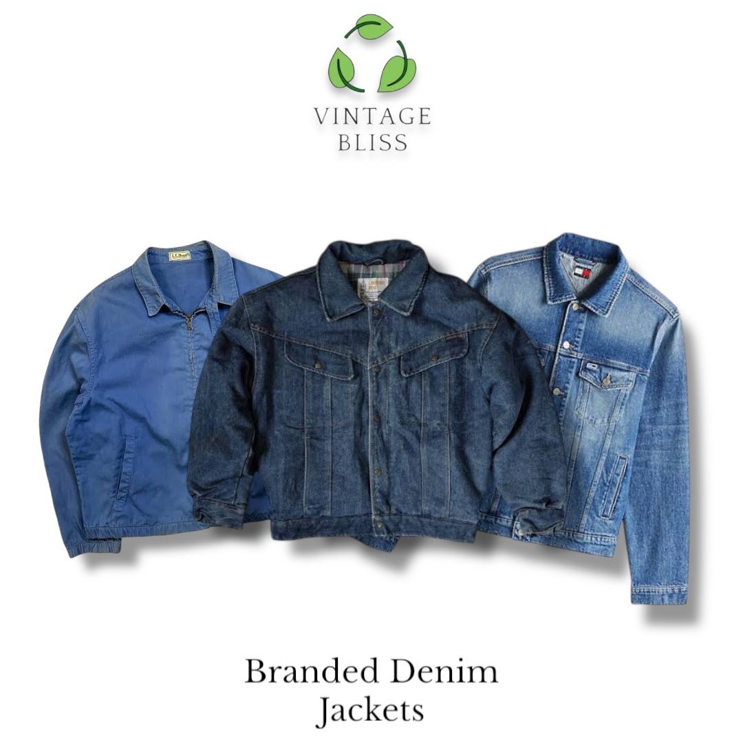 Giacca in denim con marchio
