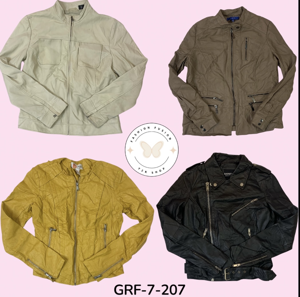 Bold Mix Zipper PU Leather Jacket — Edgy Streetwear Staple (GRF-7-207)
