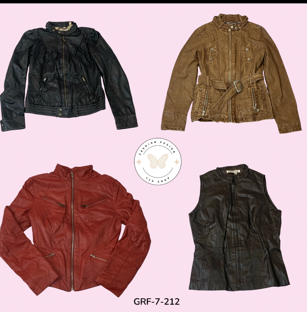 Statement Mix-Button Faux Leather Jacket — Budget-Friendly Trend (GRF-7-212)