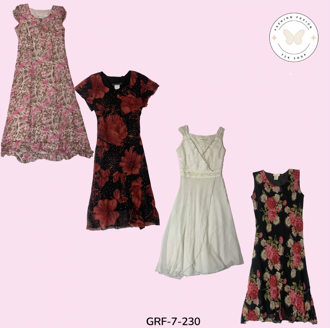 Robe en poly mélangé à imprimé tendance – Style affirmé pour tous les jours (GRF-7-230)