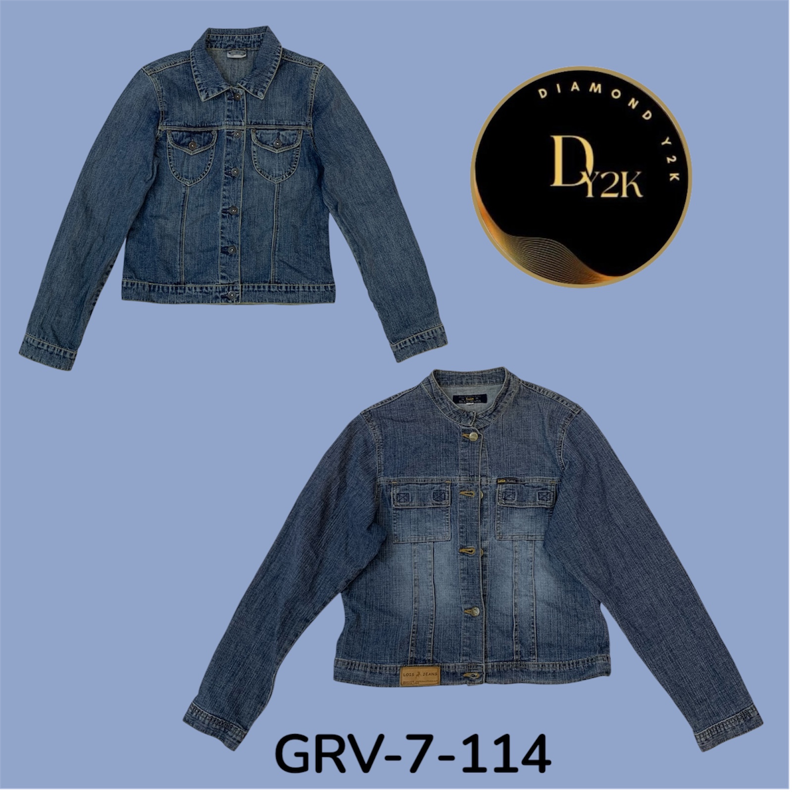 デニムジャケット – ヴィンテージの雰囲気を持つストリートウェアの定番 (GRV-7-114)