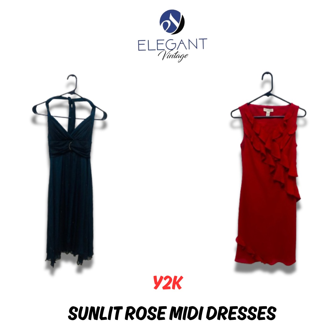 Y2K Abiti Midi Rose Illuminata - EV0802