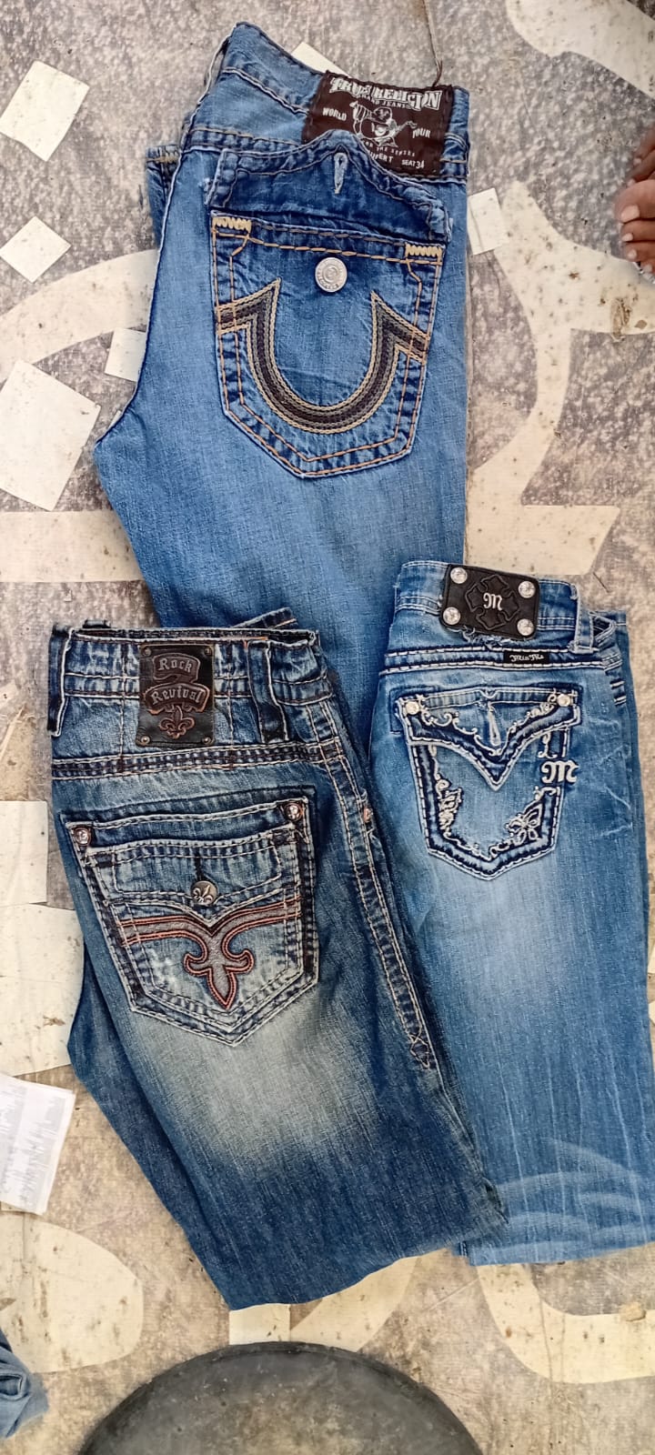 Gemischte Markenjeans (True Religion, Miss Me, Rock Revival)