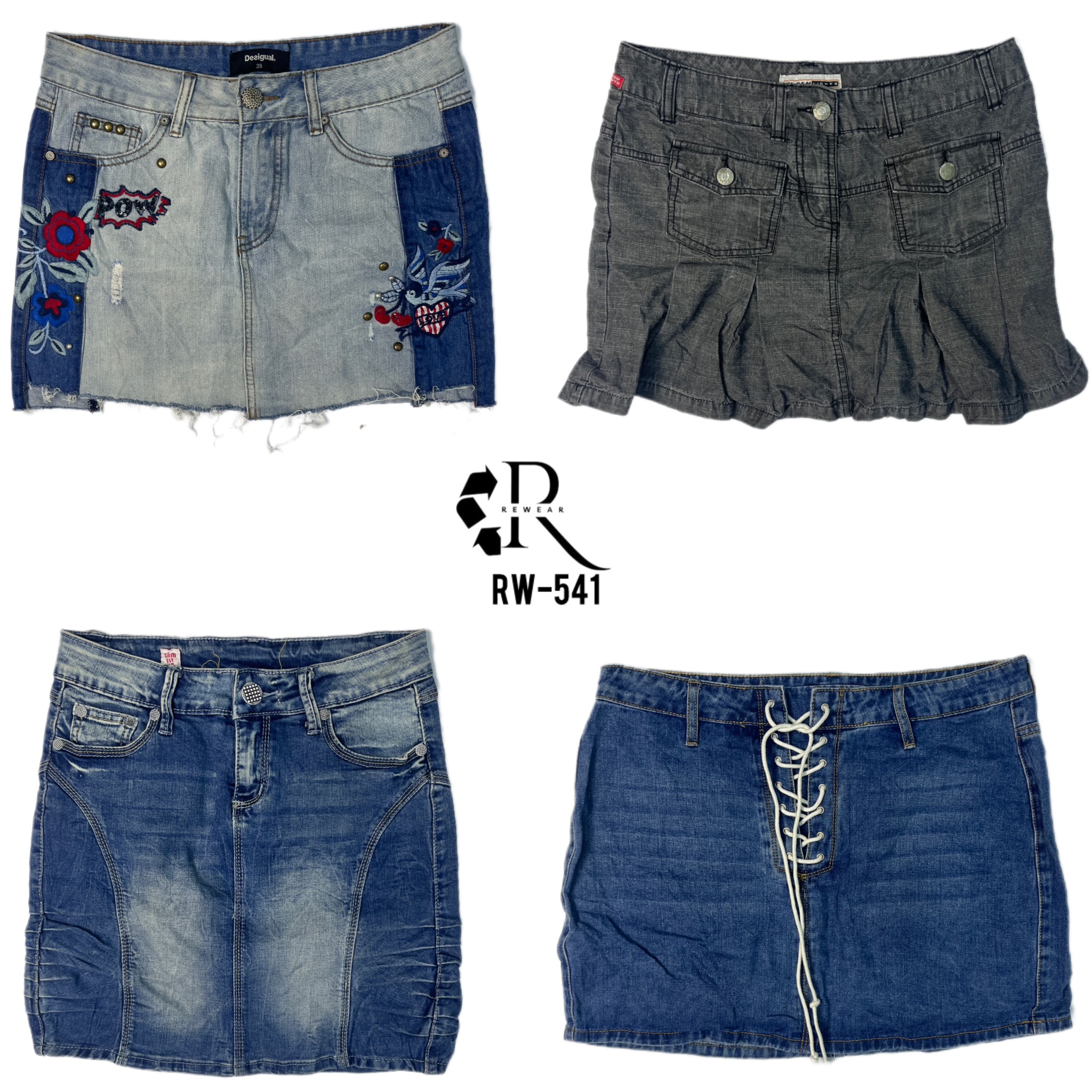 Y2K Unique Denim Skirts (RW-541)