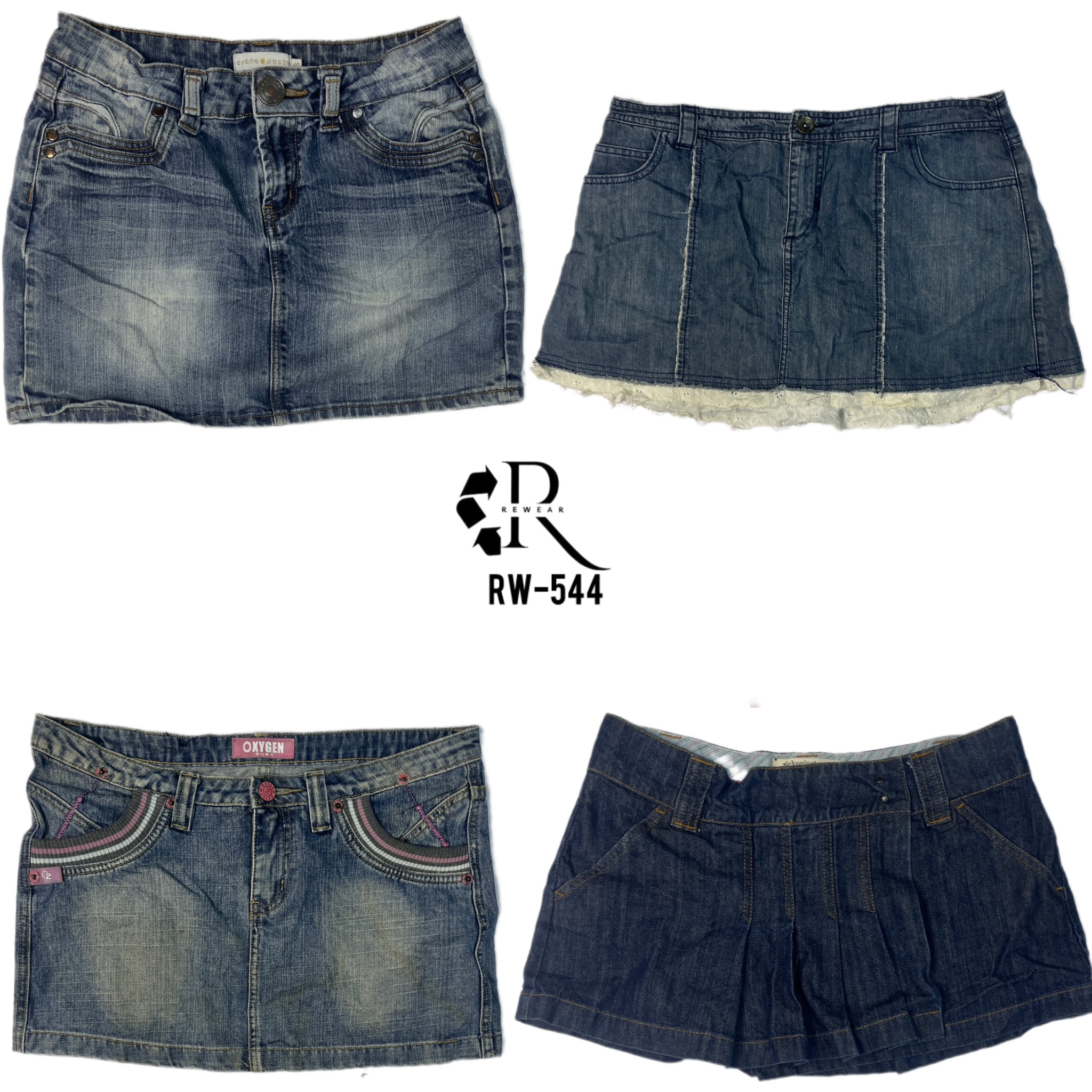 Y2K Britney Era Denim Mini Skirts (RW-544)
