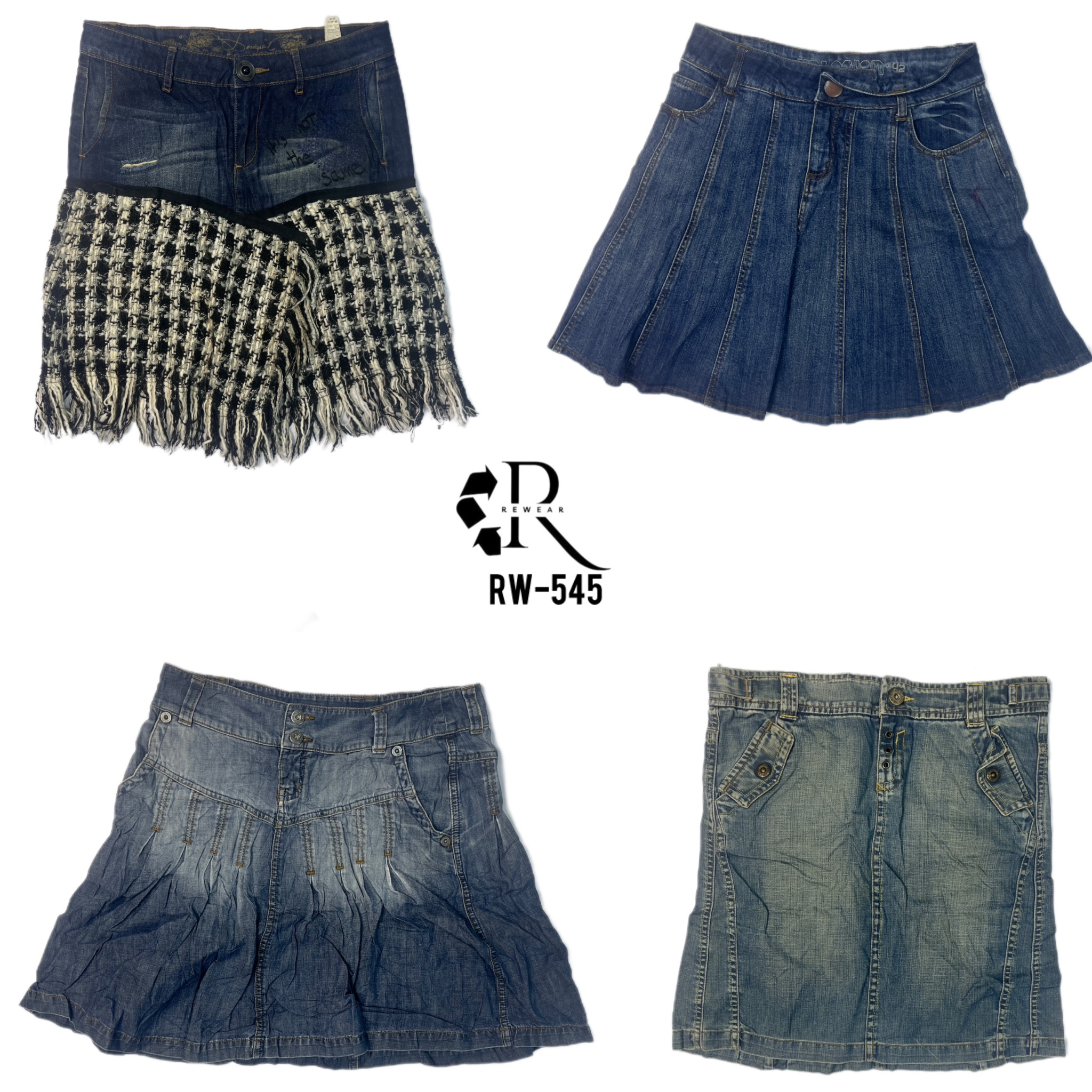 Y2K Unique Denim Skirts (RW-545)