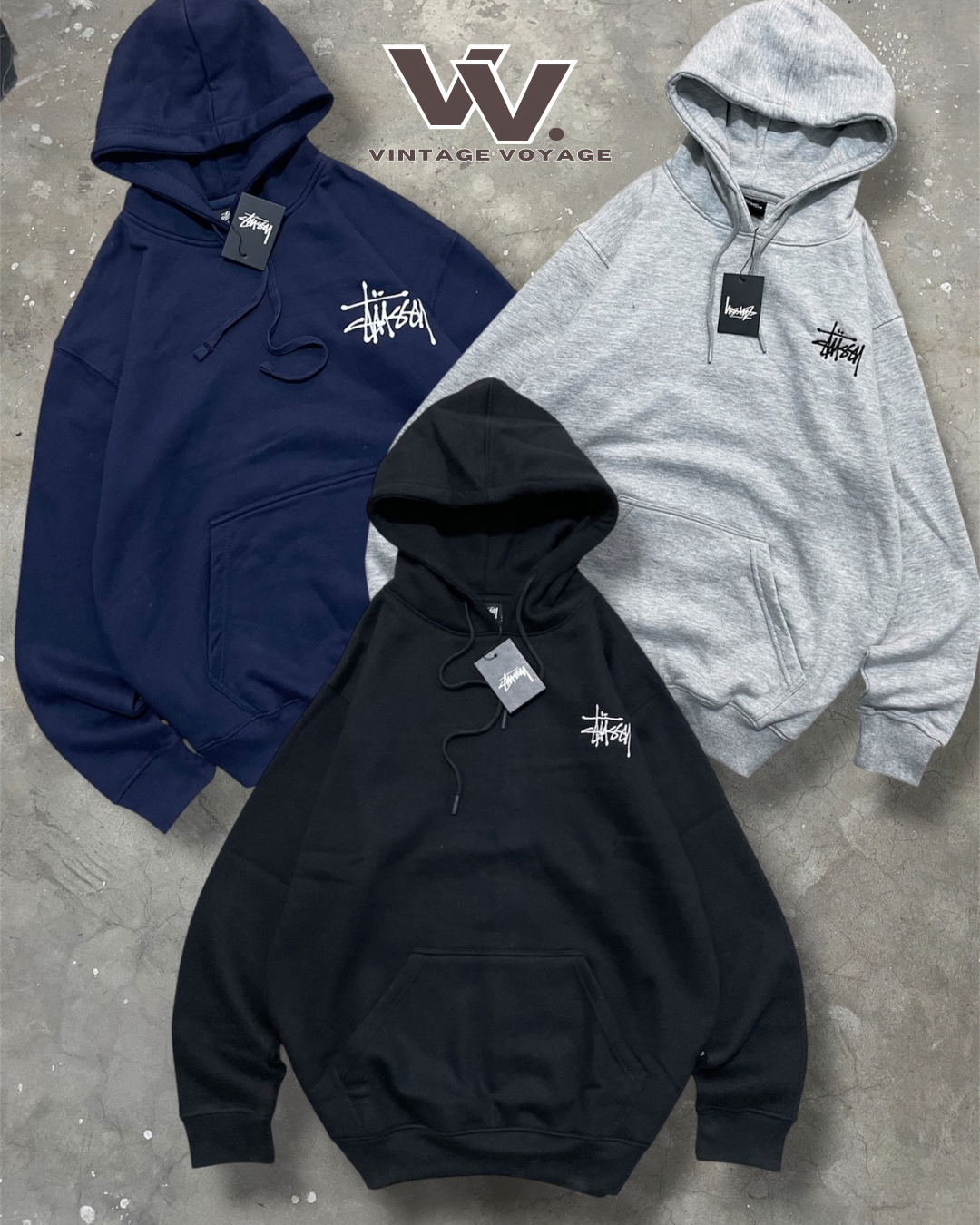 Stussy Rework Style Felpe con Cappuccio - #23725