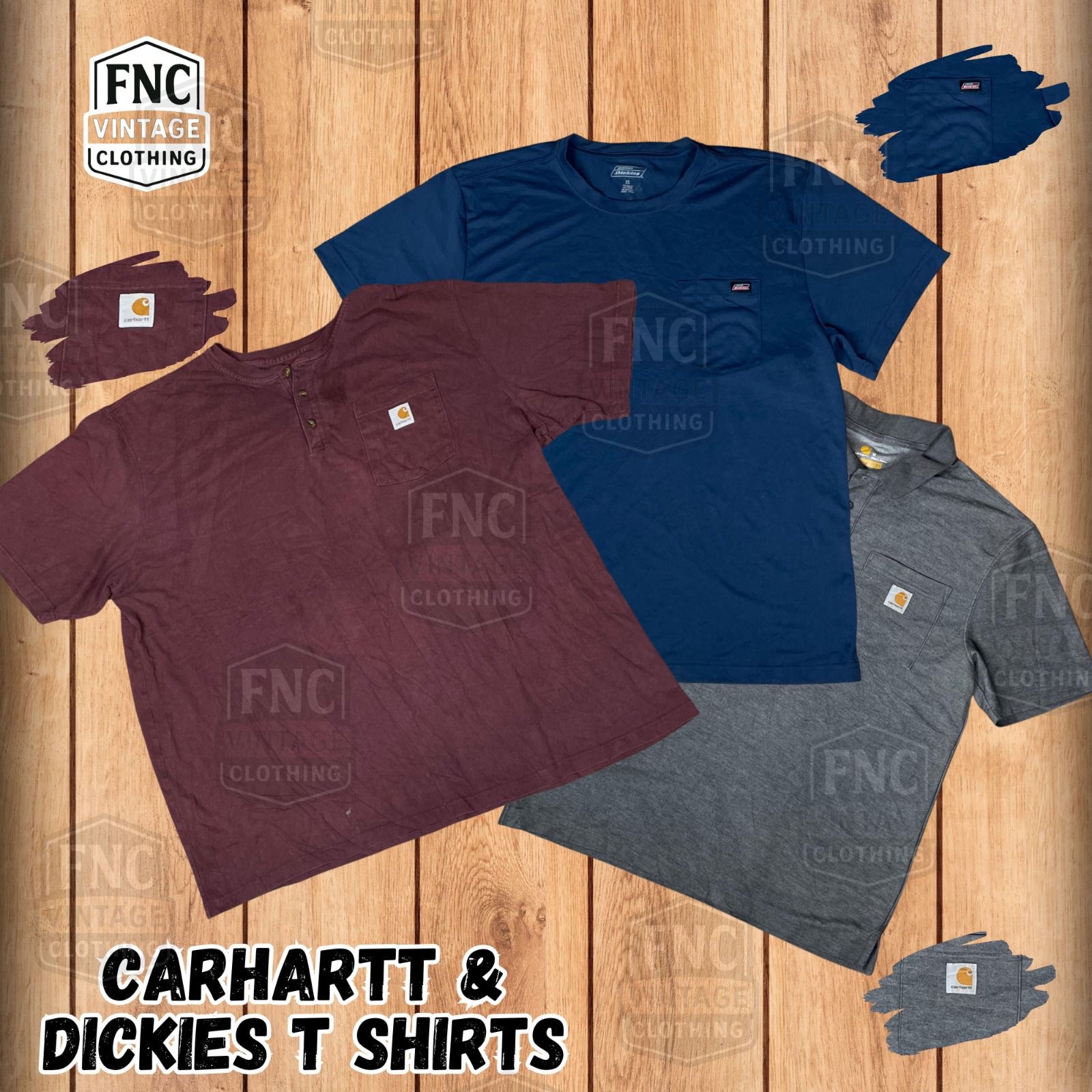 T shirt Carhartt e Dickies (Fnc 364)