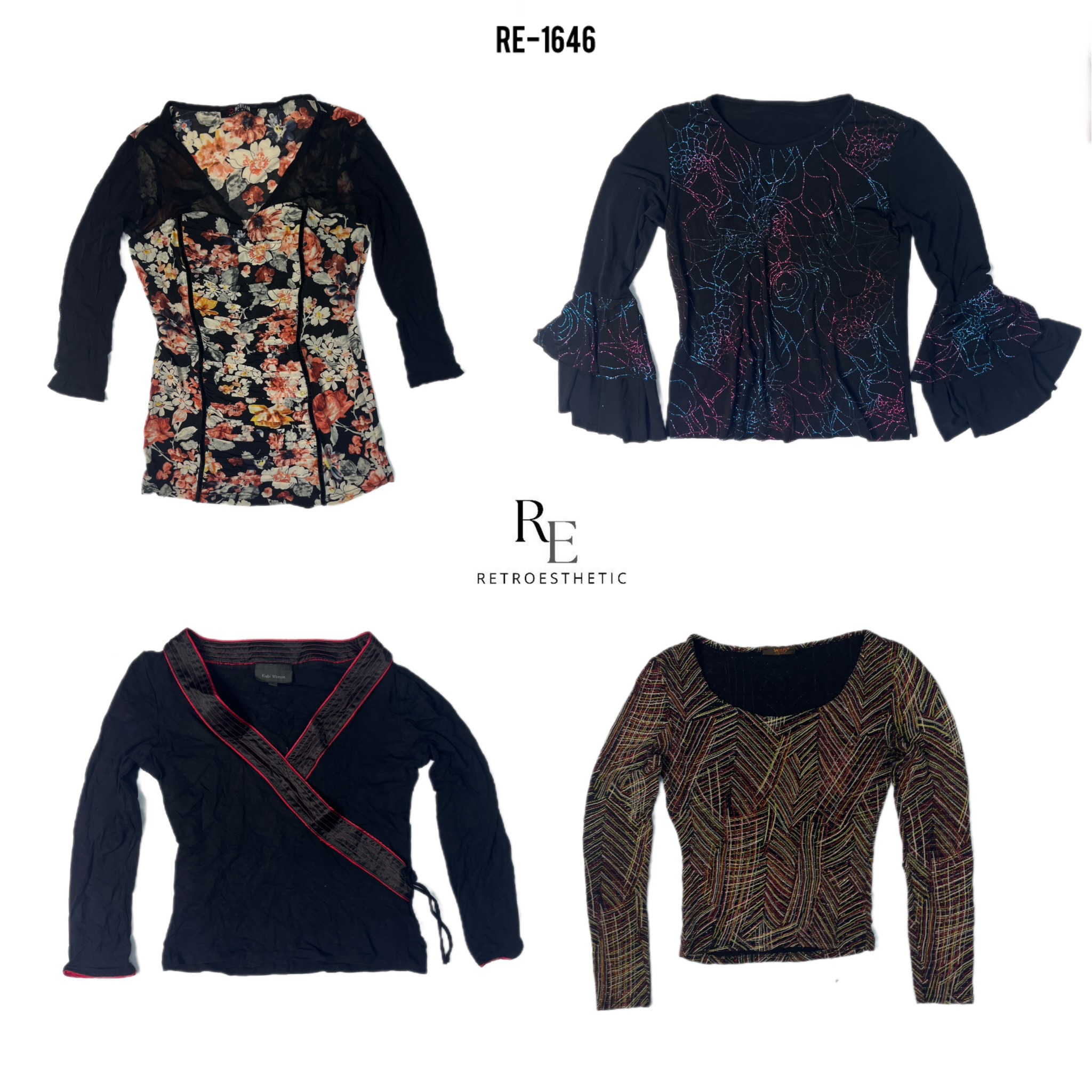 Y2K Whimsy Gothic Full Sleeve Tops (RE-1646)