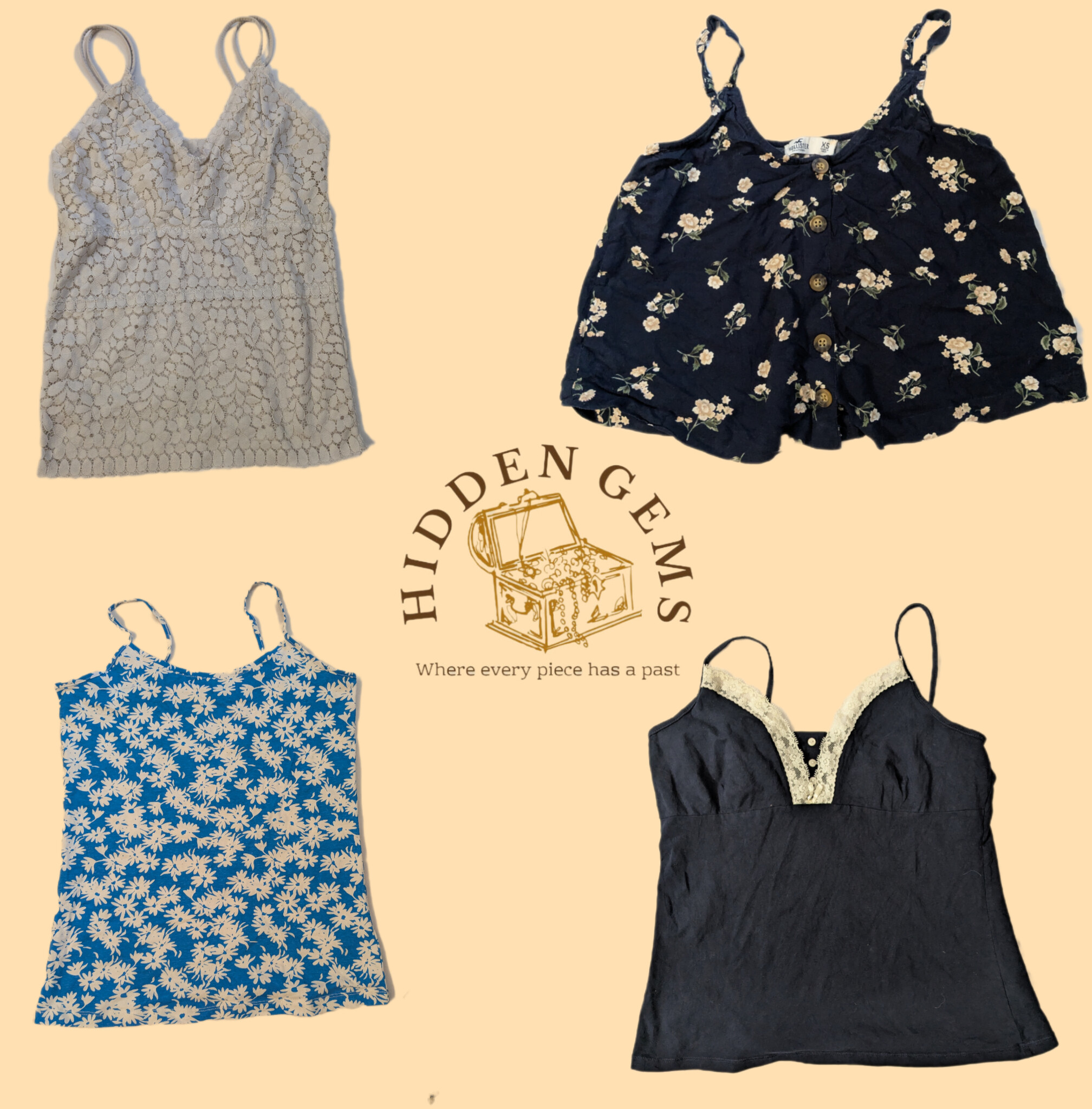 Top cami fille douce Y2K (HG-036)