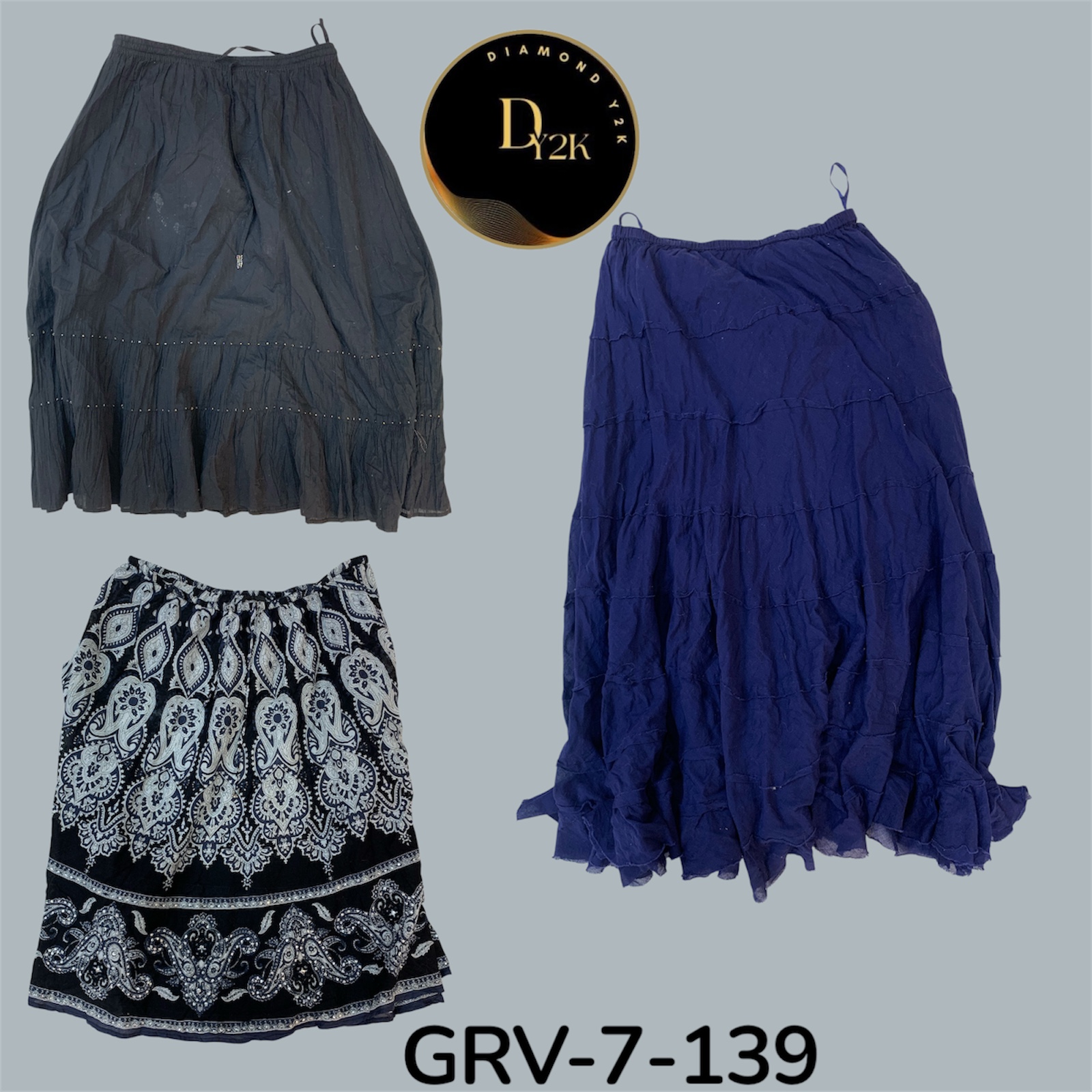 Cotton Skirt Bundle – Iconic Y2K Styles in Every Shade (GRV-7-139)