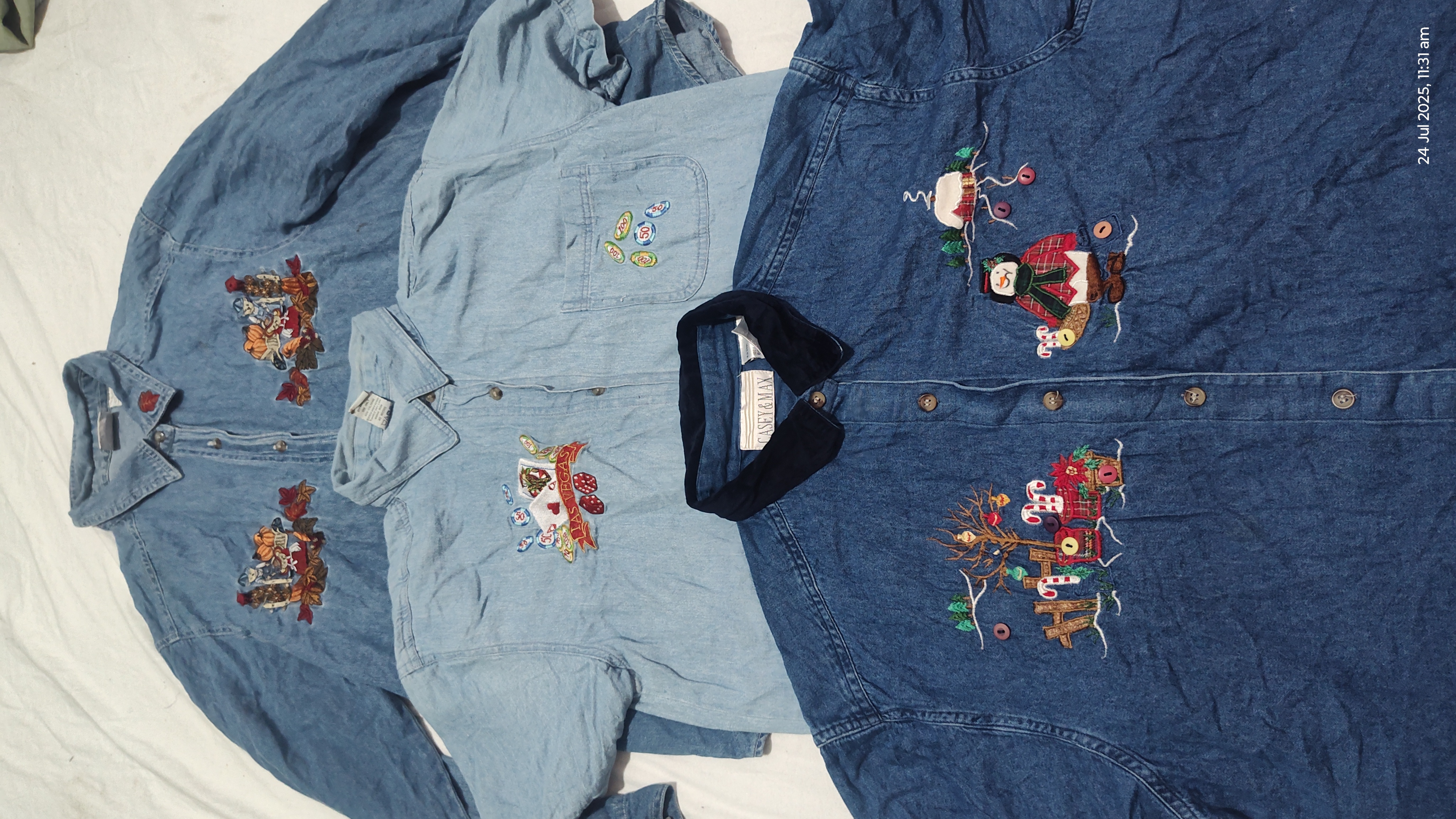 #02 y2k denim shirts