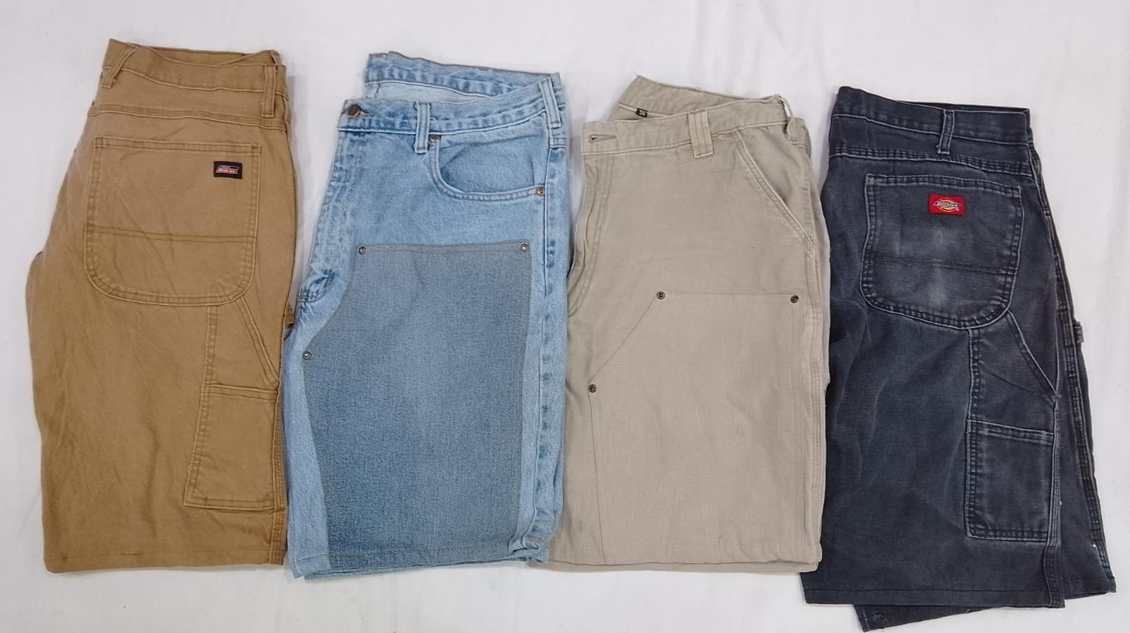 CR4620 Upcycled Carhartt and Dickies Denim Shorts