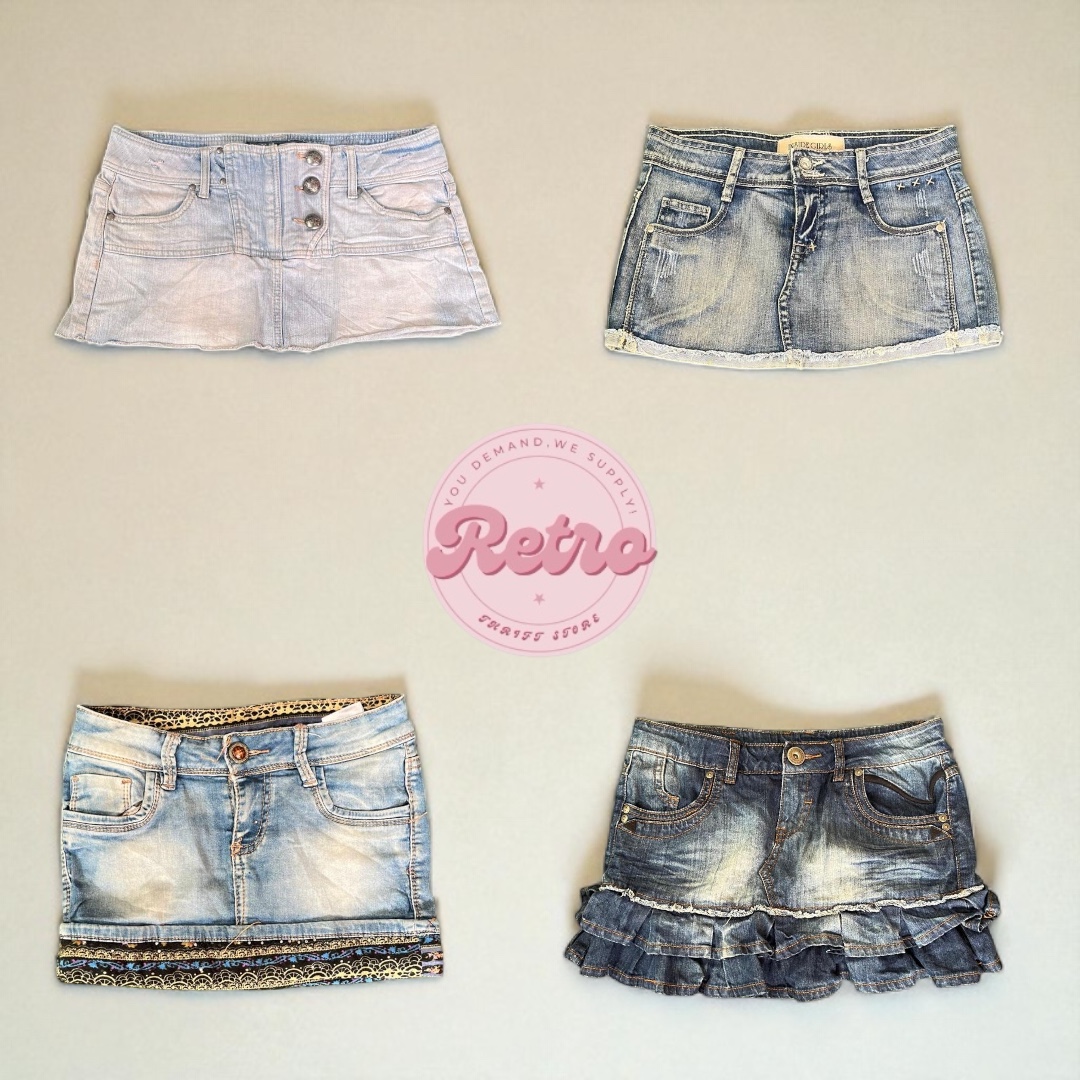Jupes mini en denim Y2K Chic Crush
