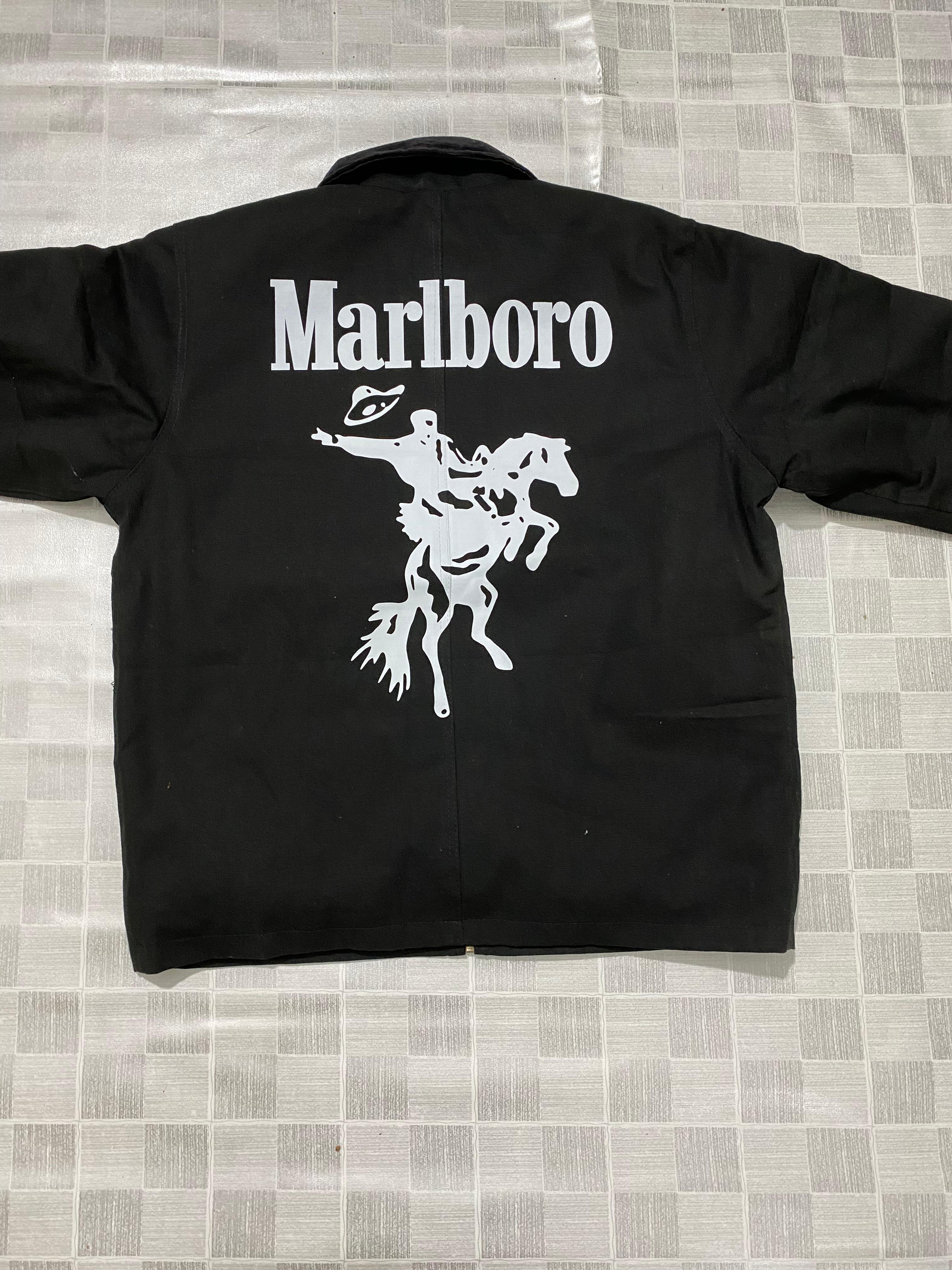 Jaquetas Carhartt X Marlboro Active Rework Style - Preto