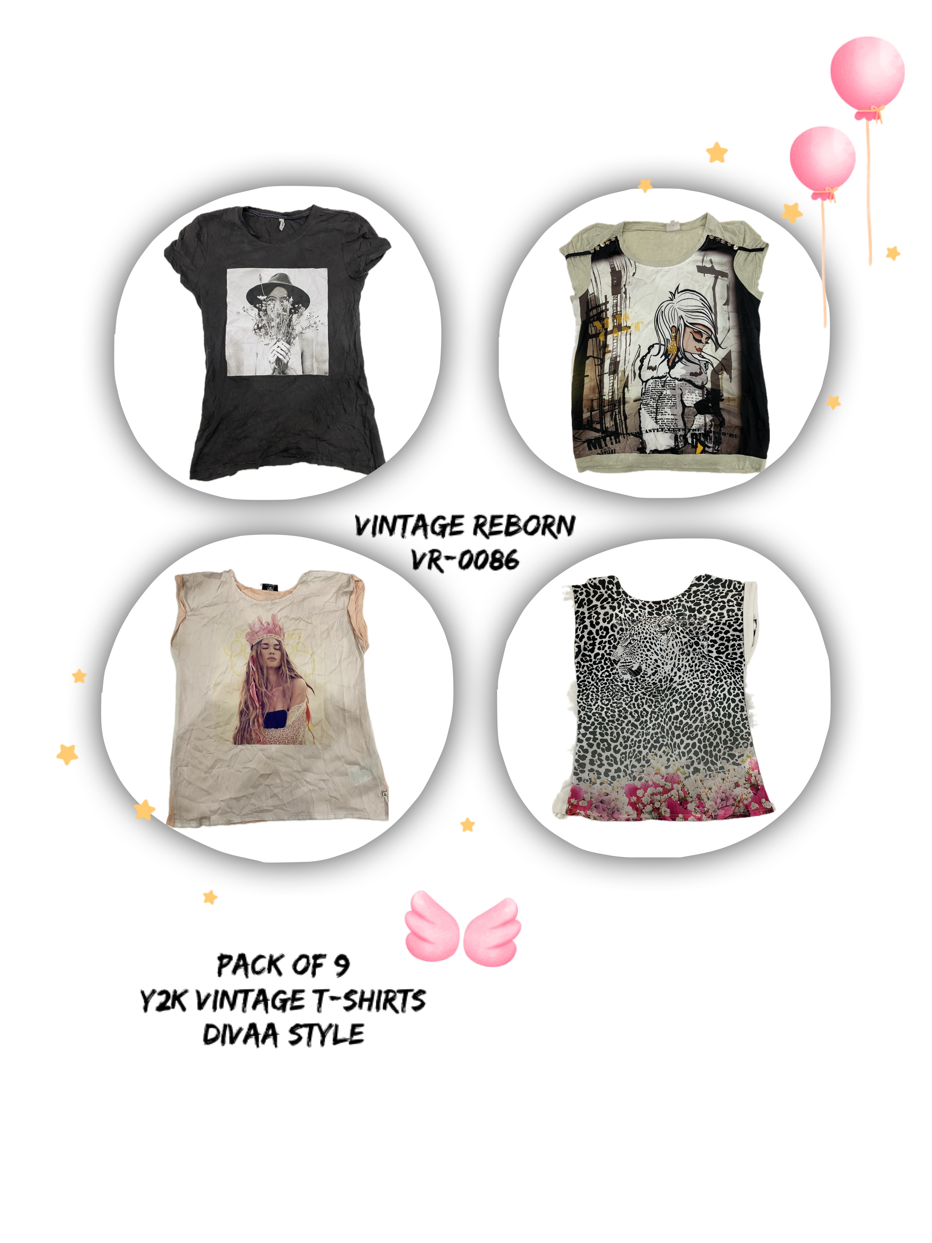 Y2K Graphic Tees for the Ultimate Divaa (VR-0086)