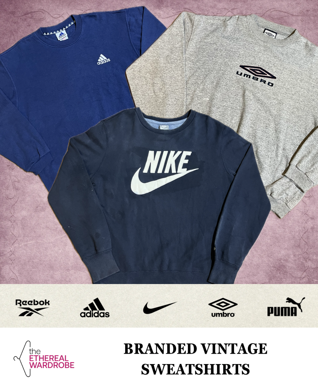 Marken Vintage Sweatshirts Nike, Adidas, Reebok, Umbro & andere Marken RN: 1279