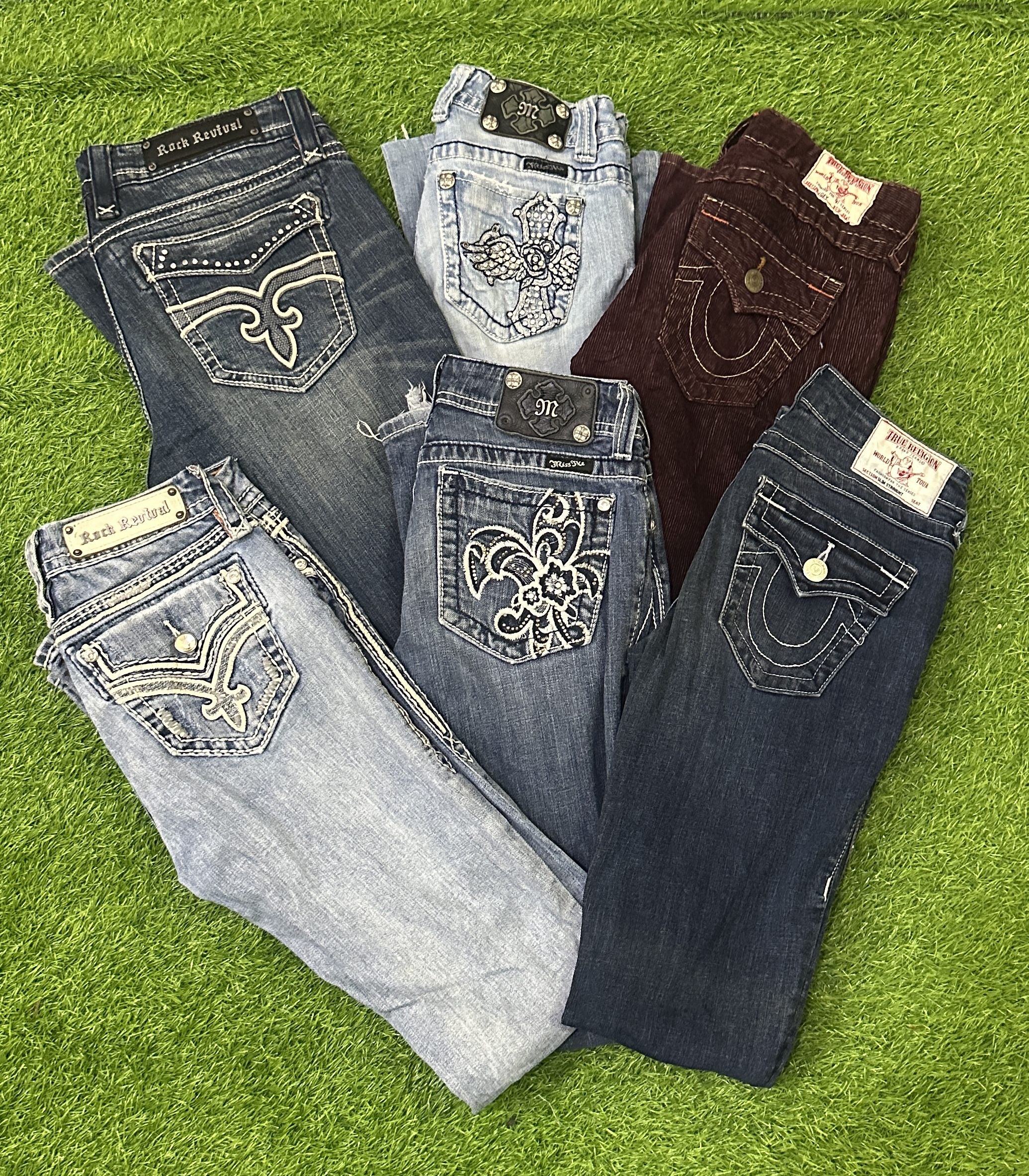 Jeans évasés Miss me true religion et rock revival