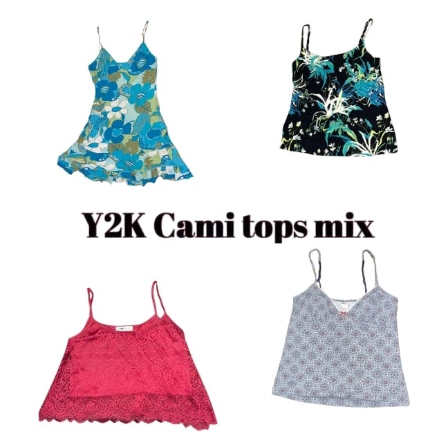 Y2K été italien mignon tops cami mélange (19)