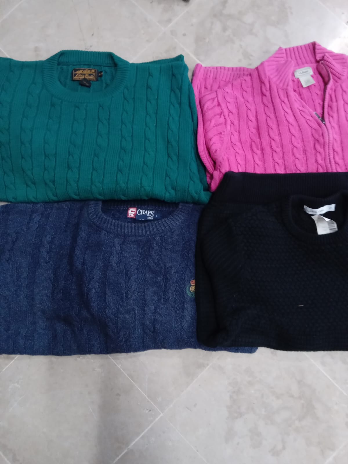 Mixed Branded Cable Knits Sweaters
