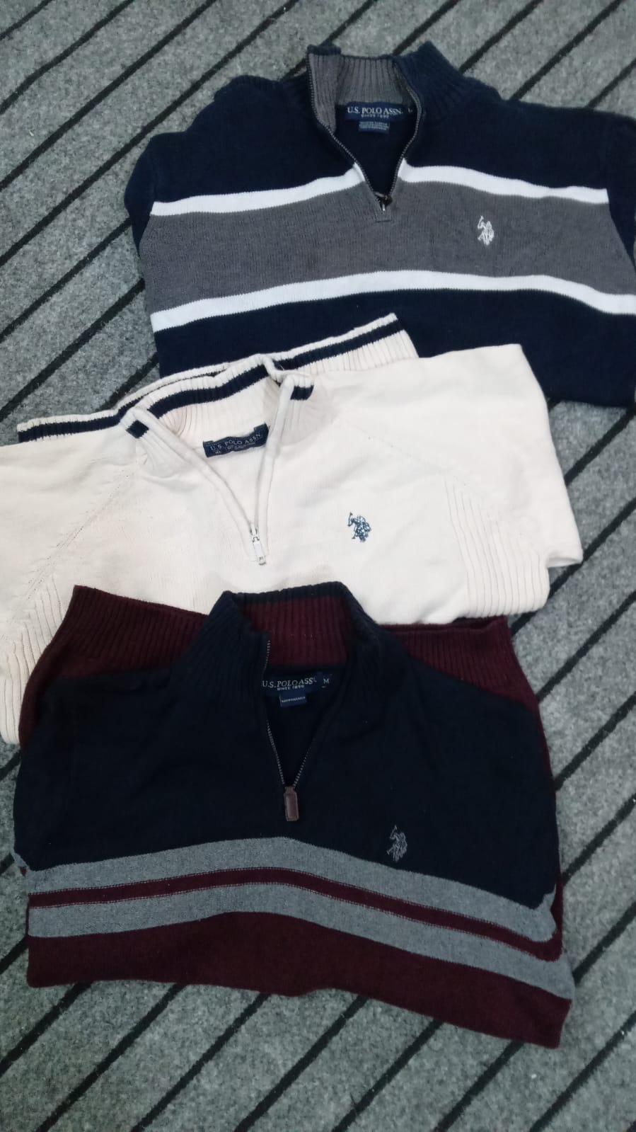 Suéteres US Polo Assn. com zíper 1/4