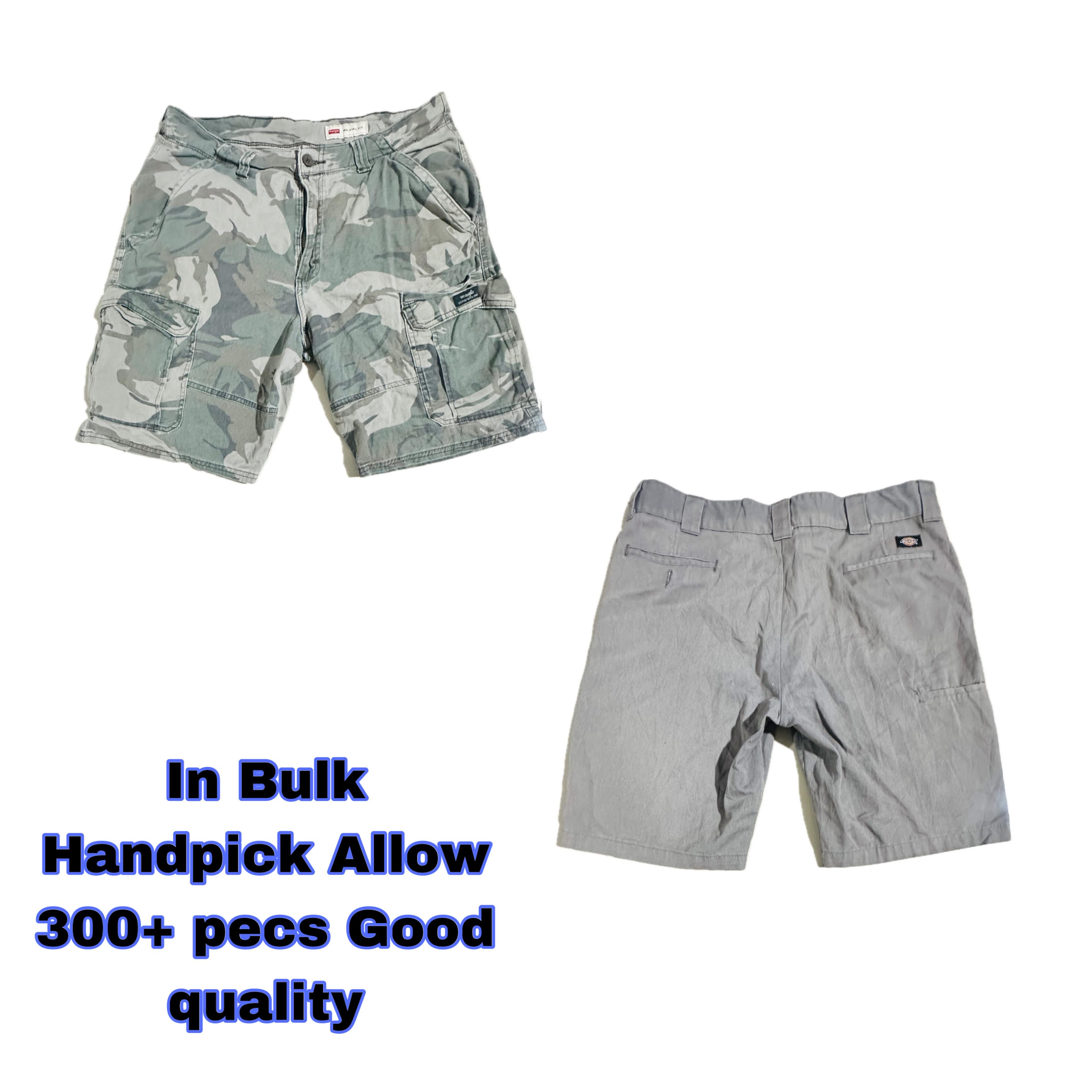 Cotton branded shorts