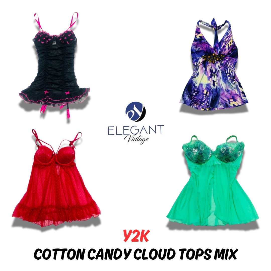 Tops en nuage en coton sucré Y2K - EV0521