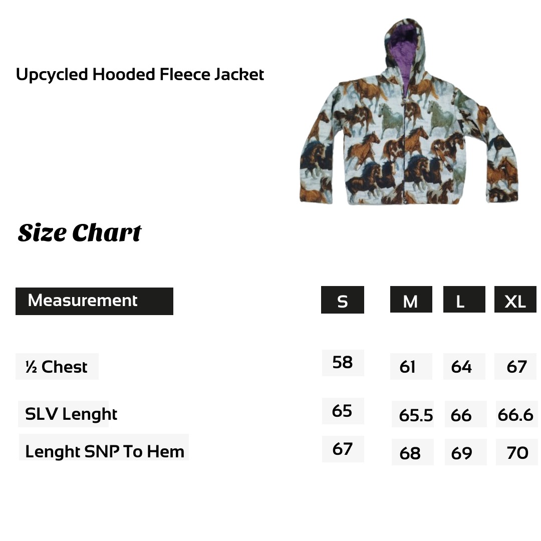 Veste en polaire à capuche upcyclée SS25