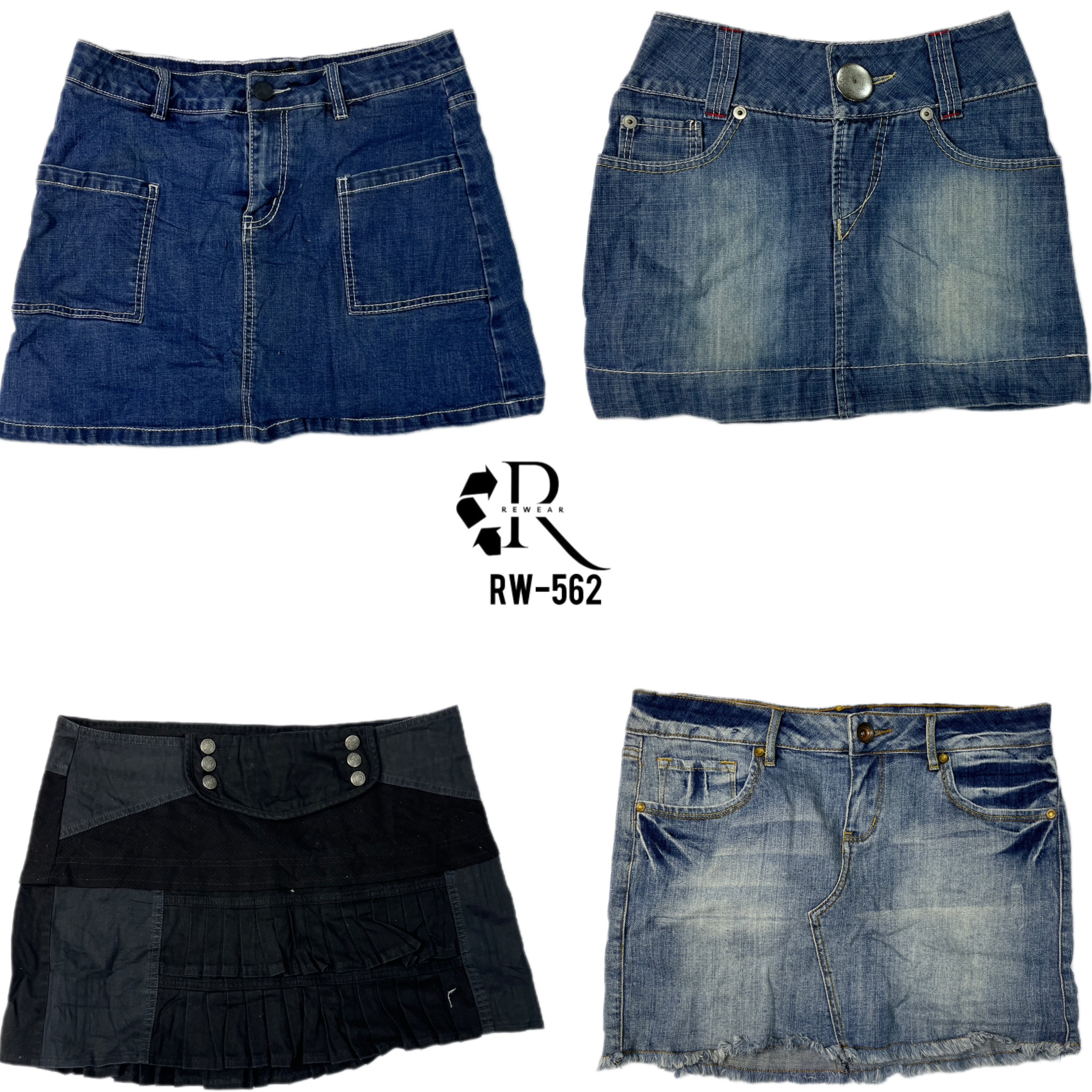 Y2K Britney Ära Denim Mini-Röcke (RW-562)