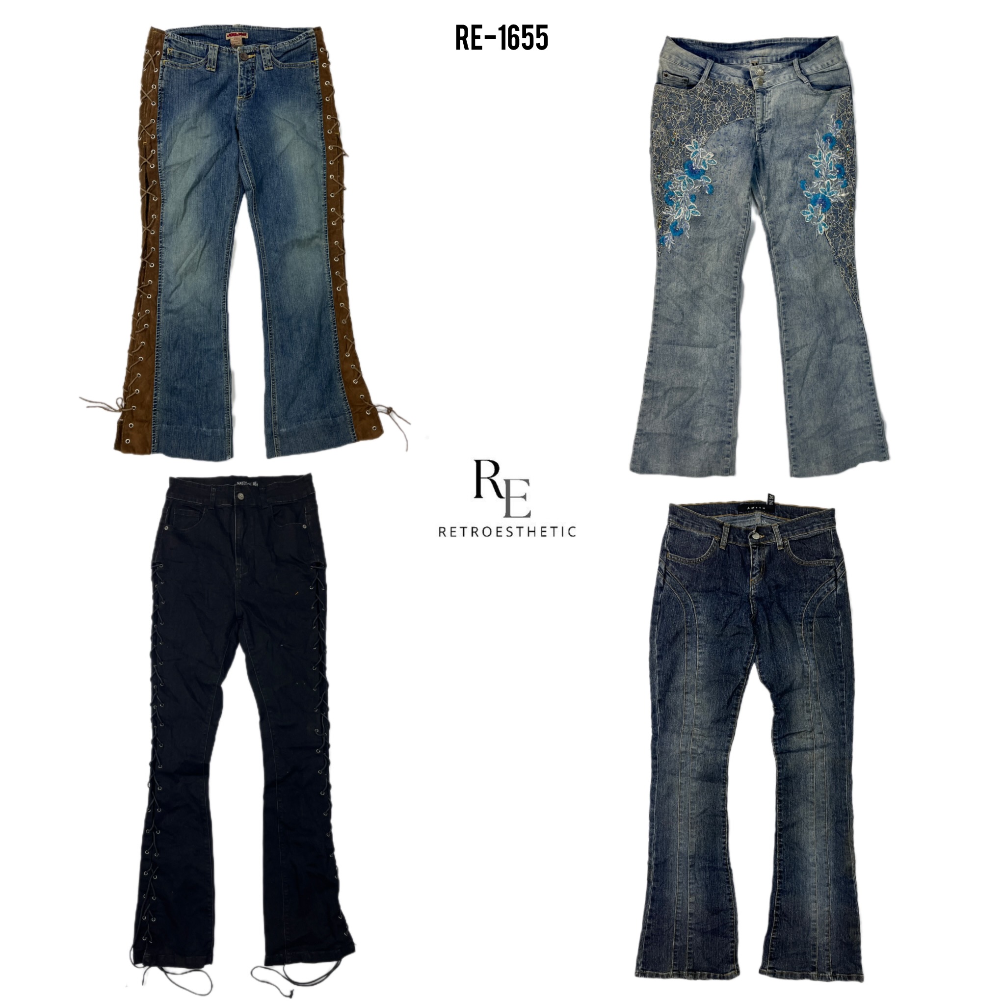 Y2K IT Girl Denim Jeans (RE-1655)