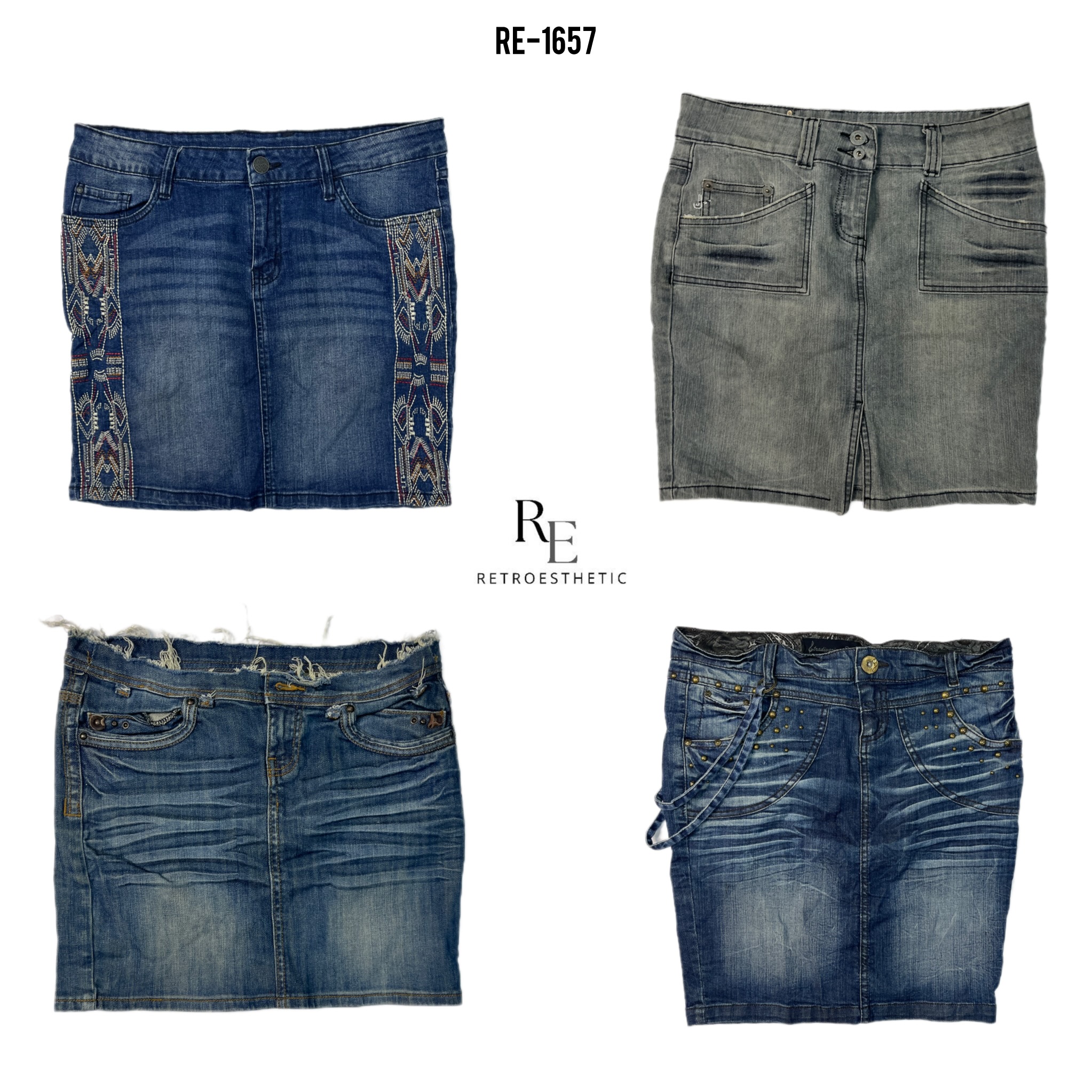 Y2K Britney Era Denim Skirts (RE-1657)