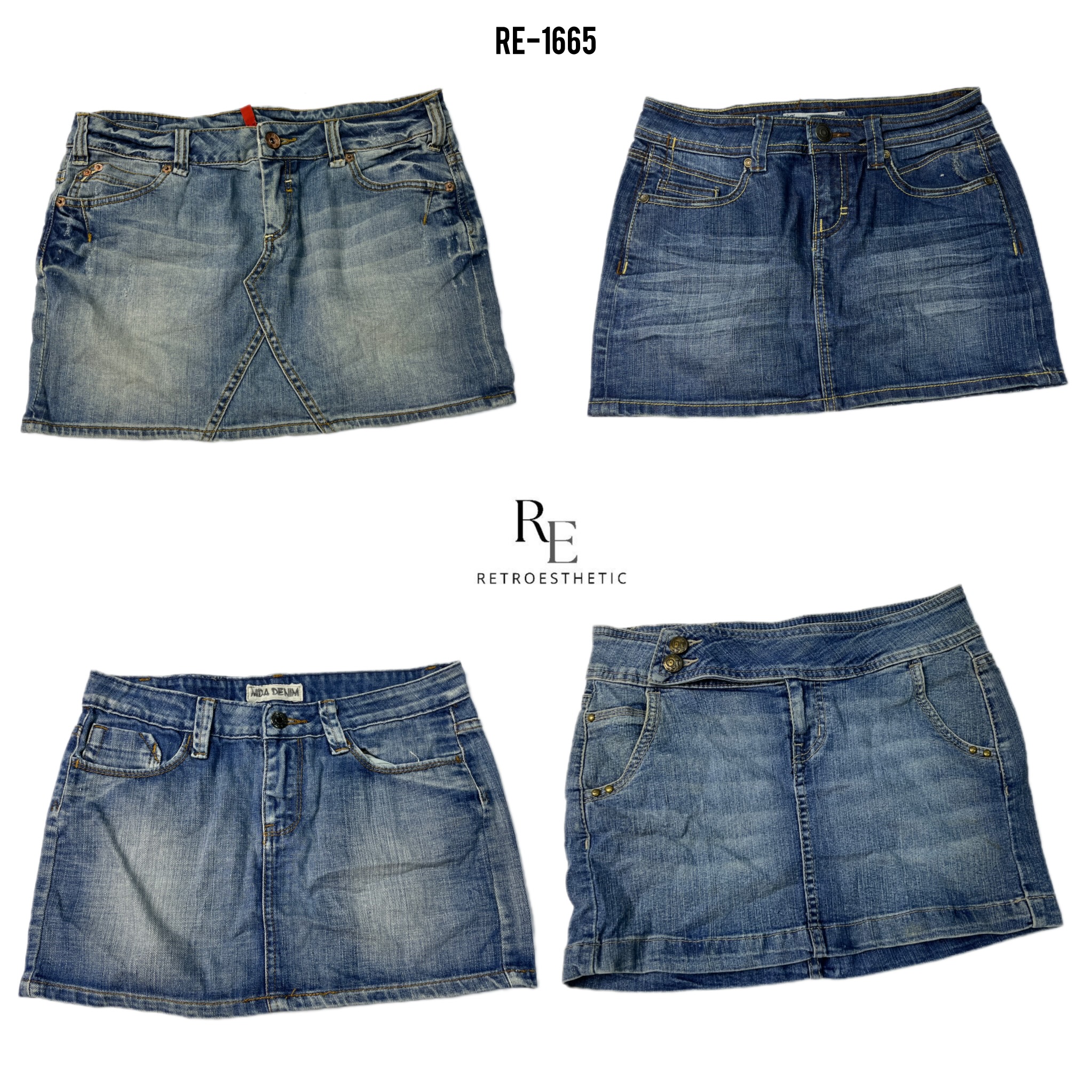 Y2K Britney Era Denim Mini Skirts (RE-1665)