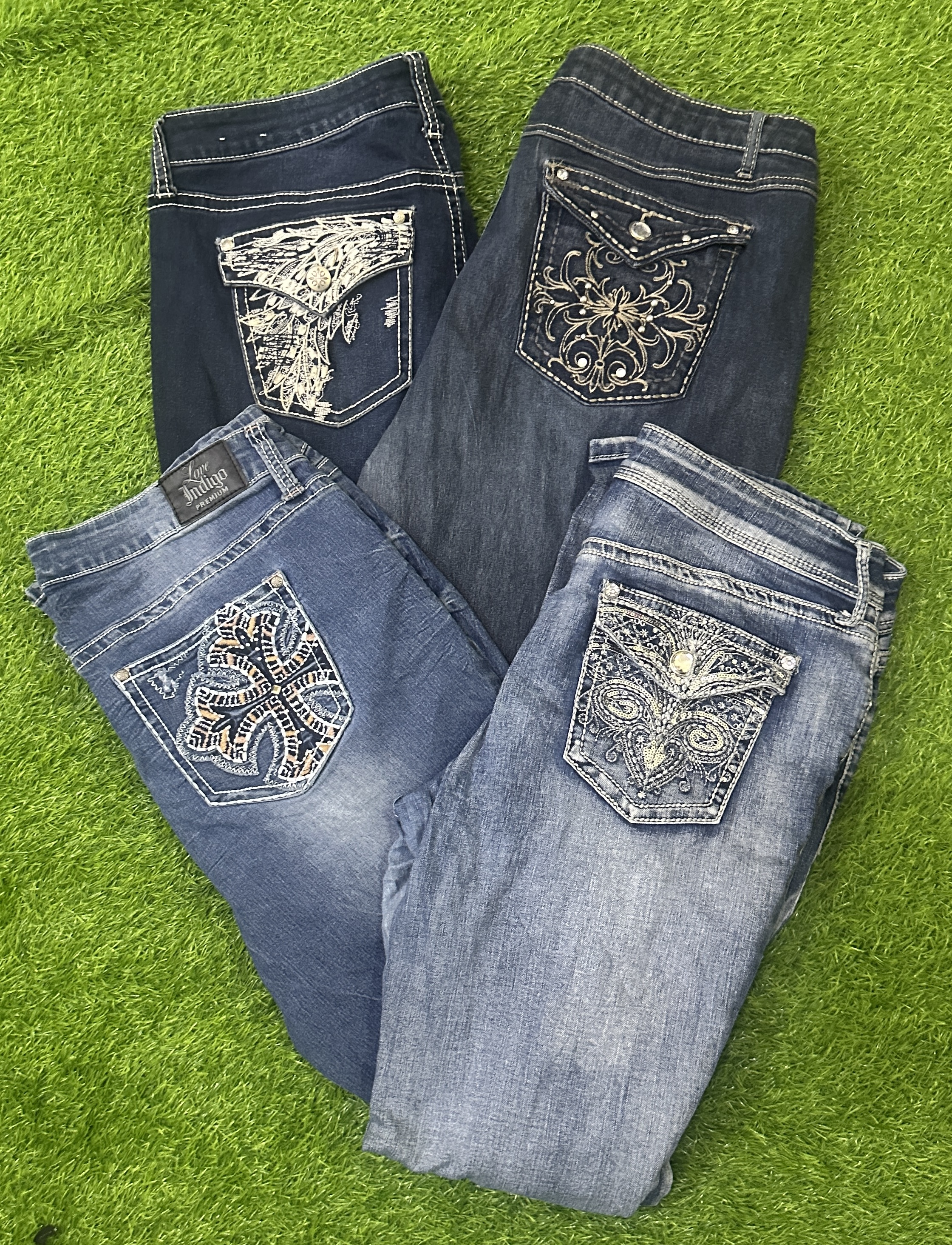 Y2K woman flared jeans 10 pieces