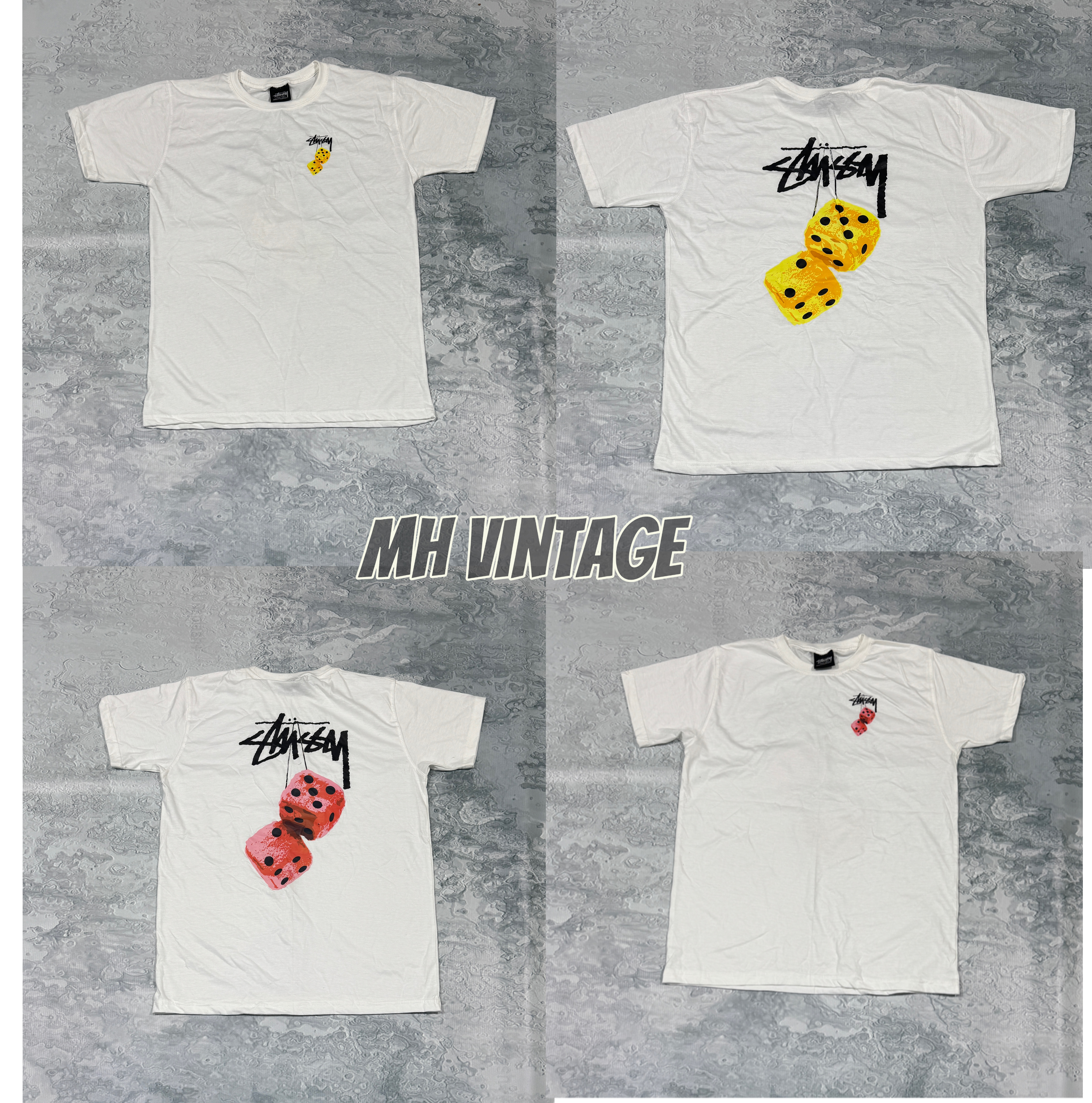 Stussy Rework Style White T-Shirt