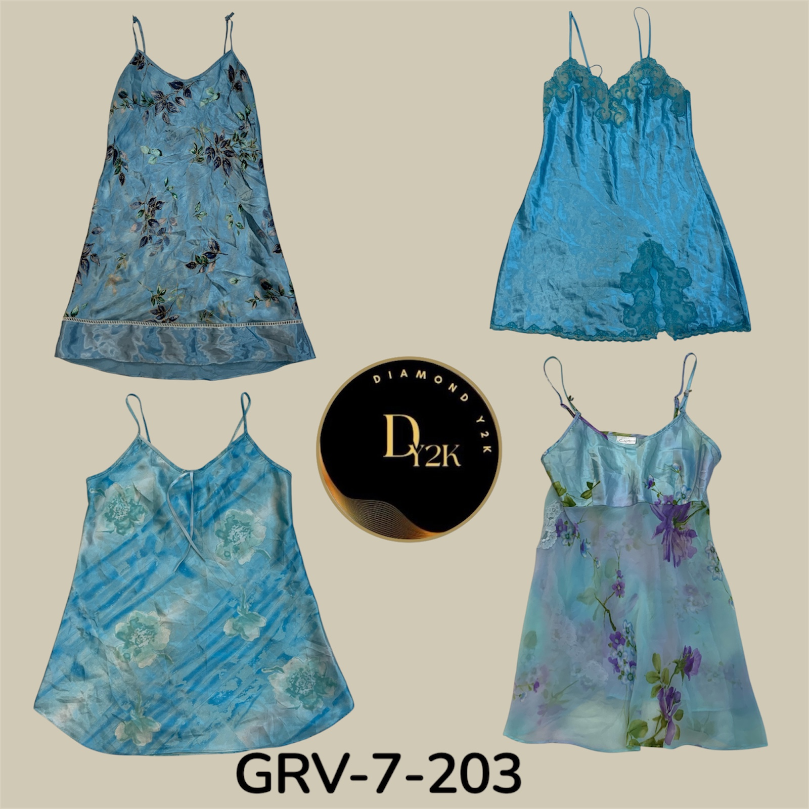 Blue Sleep Dress – Soft, Comfortable Nightwear (GRV-7-203)