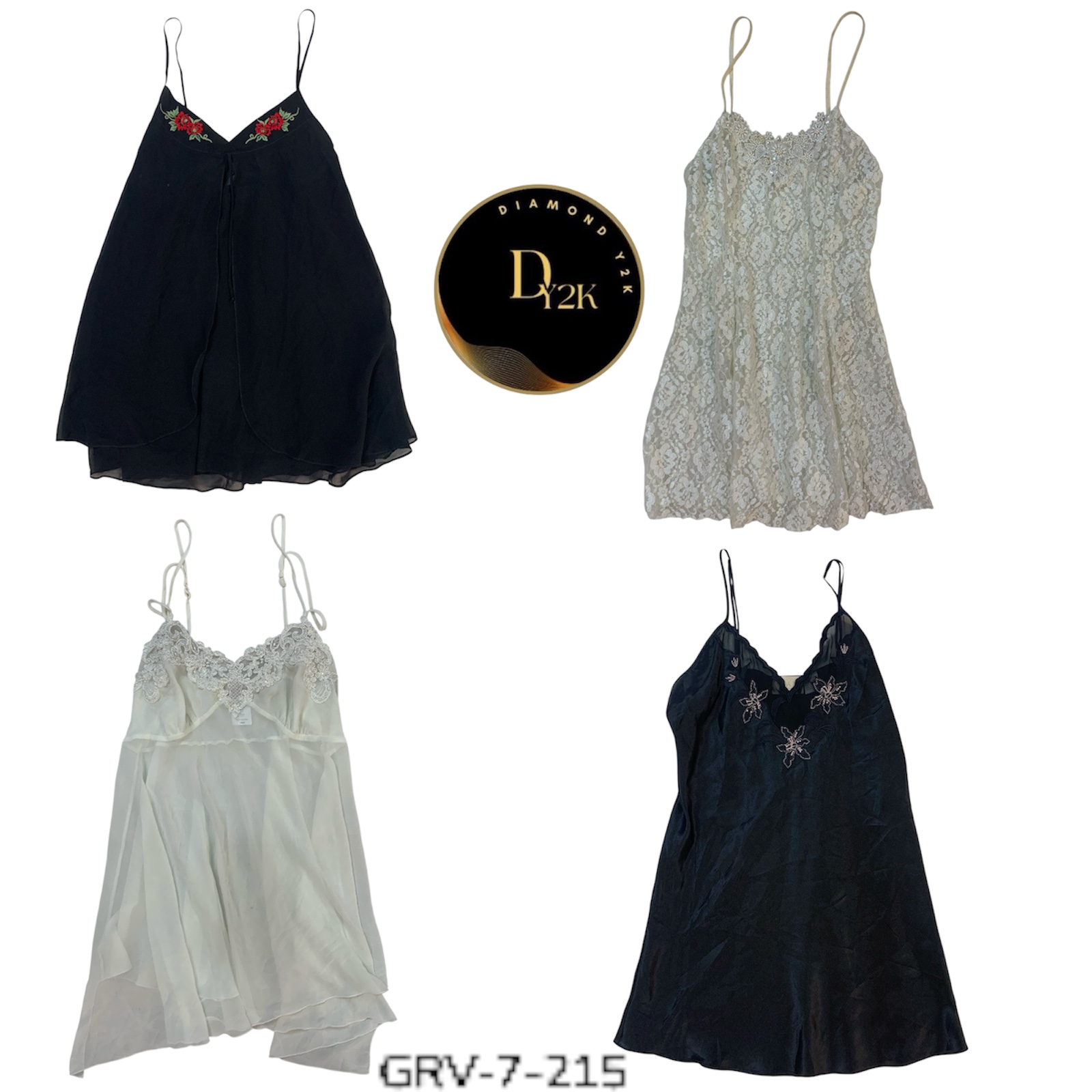 Black and White Night Dress – Classic Style, Dreamy Fit (GRV-7-215)