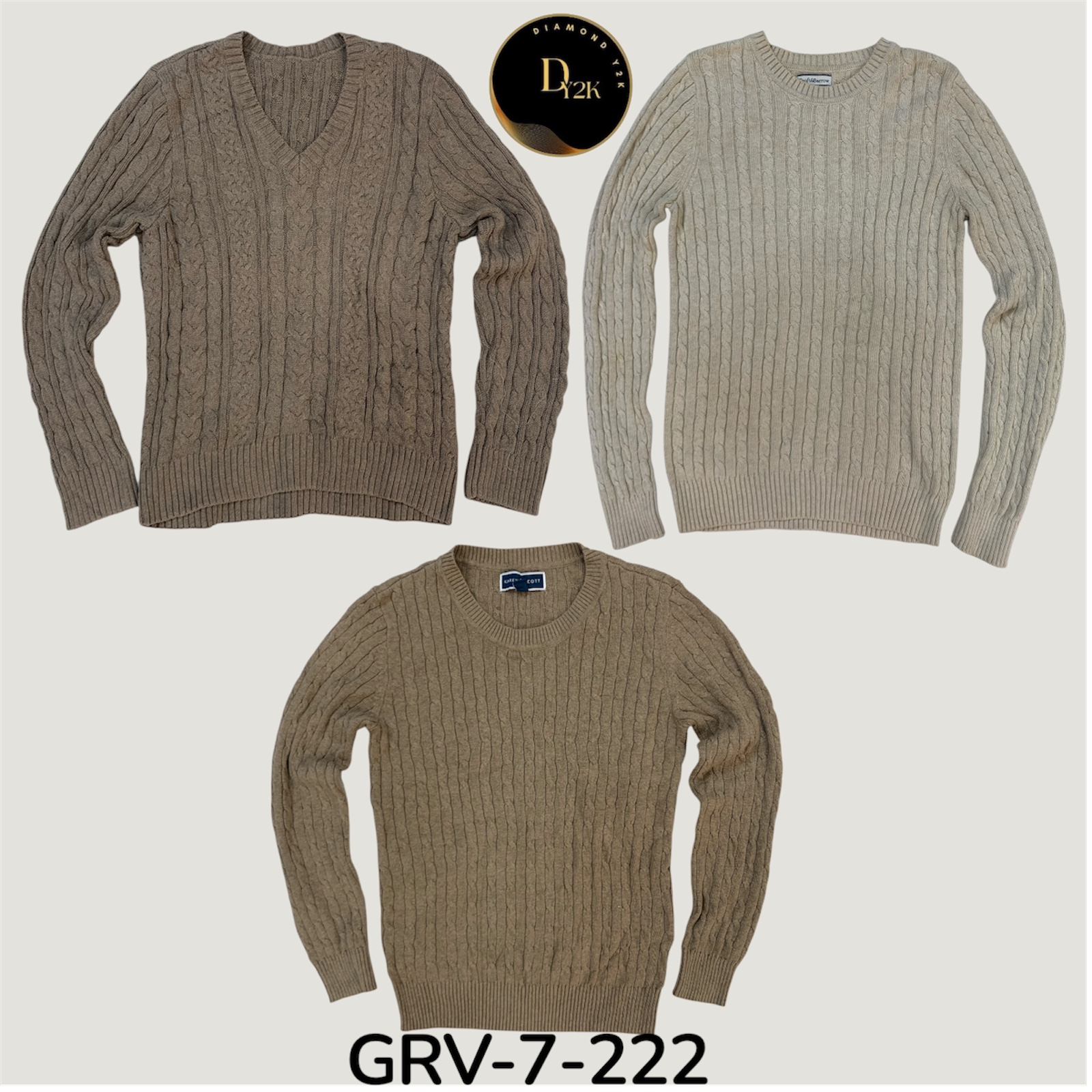 Cable Knit Pullover – Soft, Warm, and Retro-Inspired (GRV-7-222)