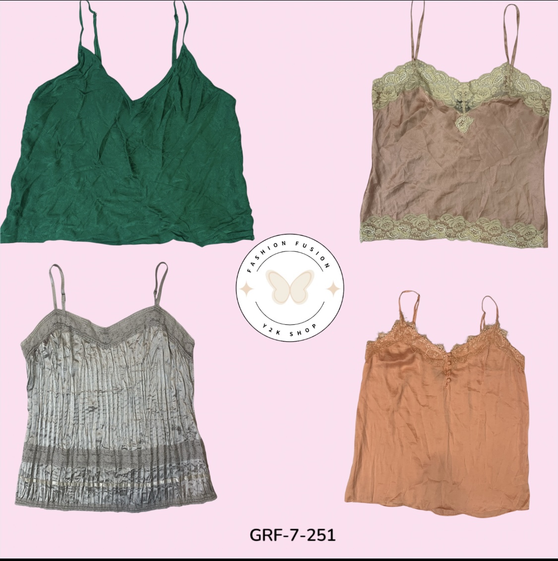 Mix Slip Cami Tops – Trendy Fast Fashion Essentials (GRF-7-251)