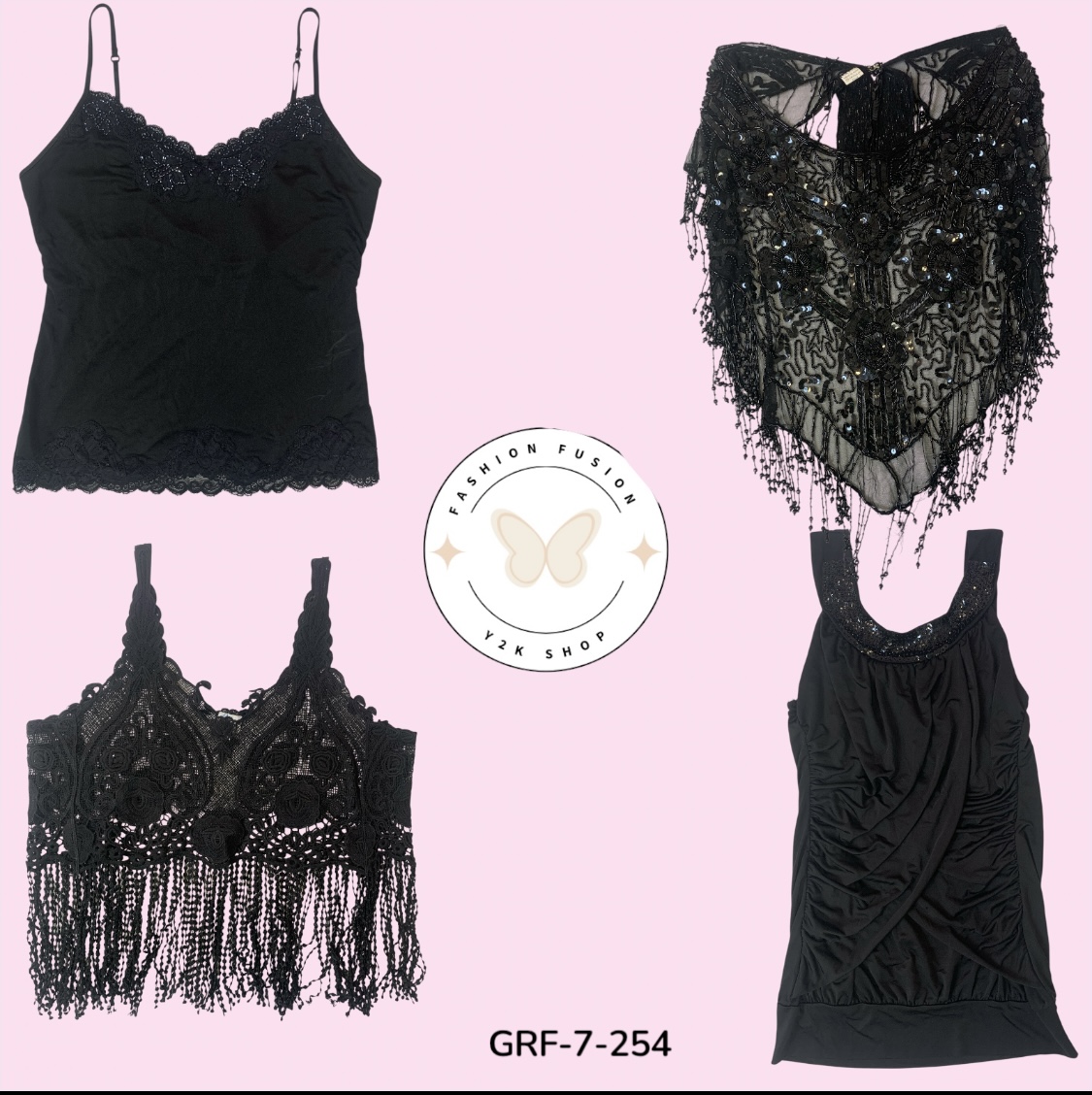 Black Printed Cami Top – Sleek & Stylish Everyday Essential (GRF-7-254)