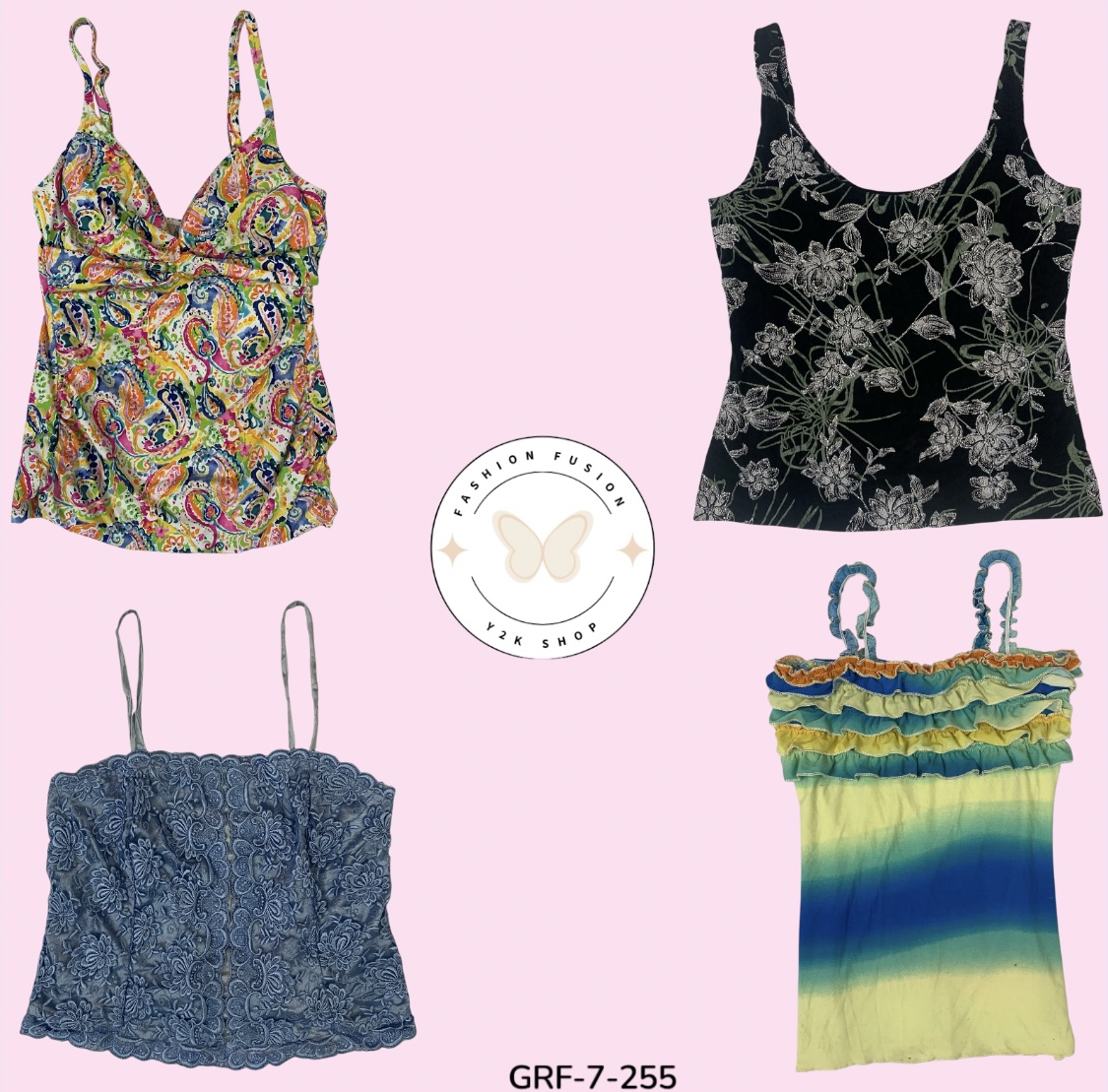 Mix Printed Cami Top – Trendy & Lightweight Staple (GRF-7-255)