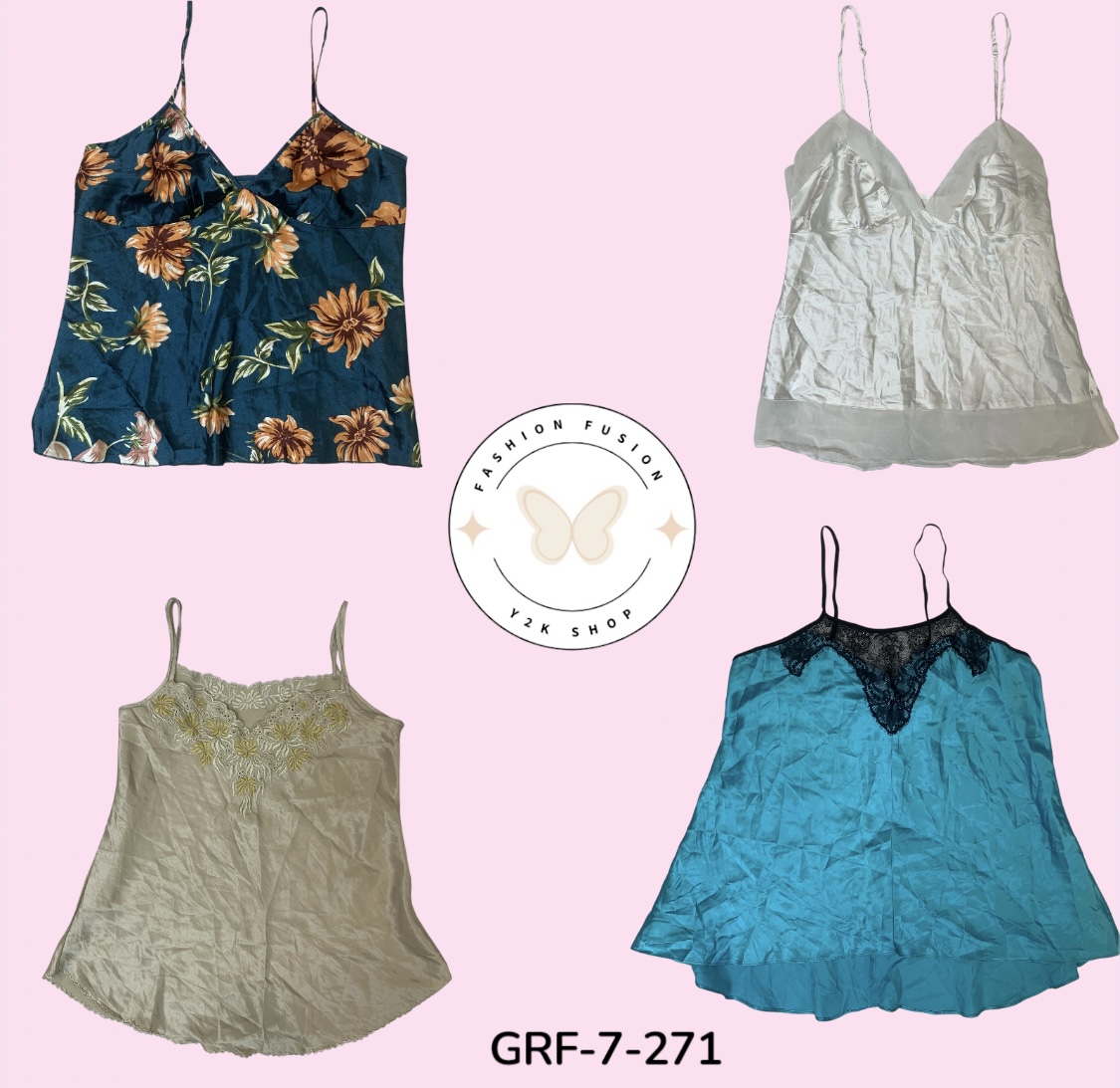 Camisole en soie Mélange Élégant – Incontournable de la mode rapide (GRF-7-271)