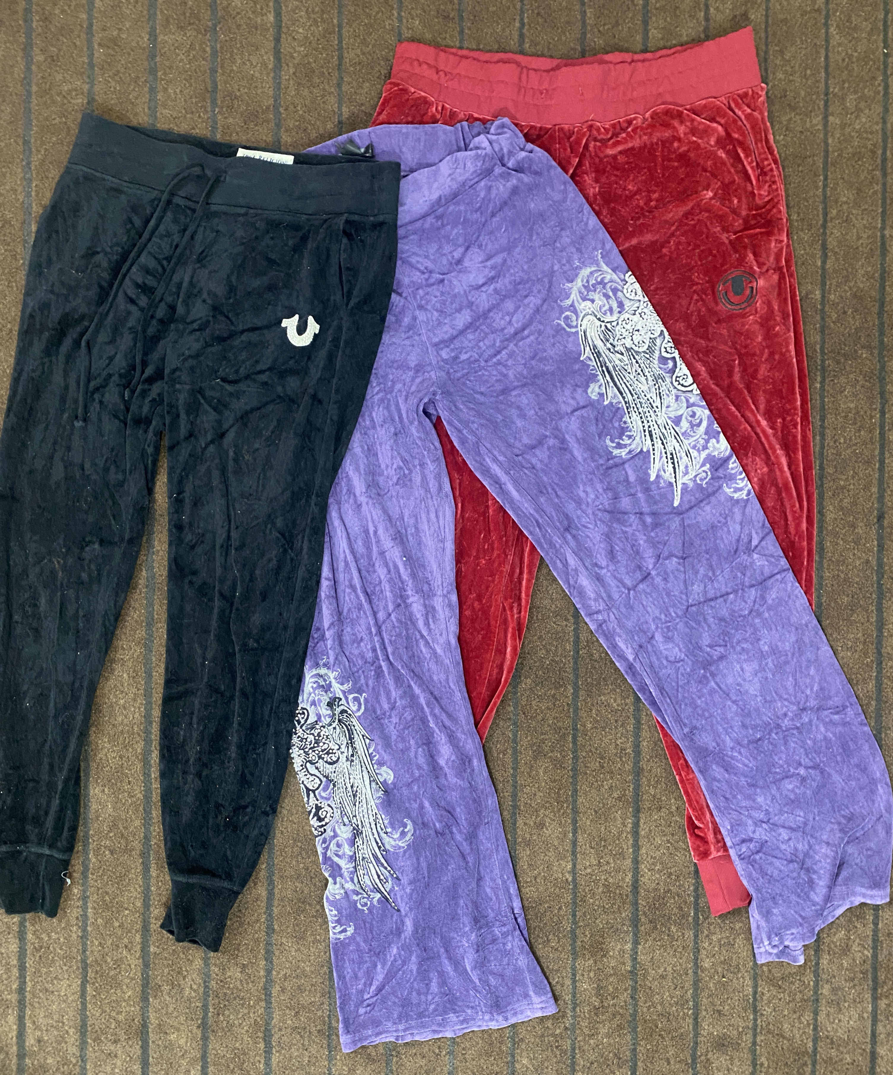 SD0145 - Top e Pantaloni in Velluto da Donna - 11 Pezzi