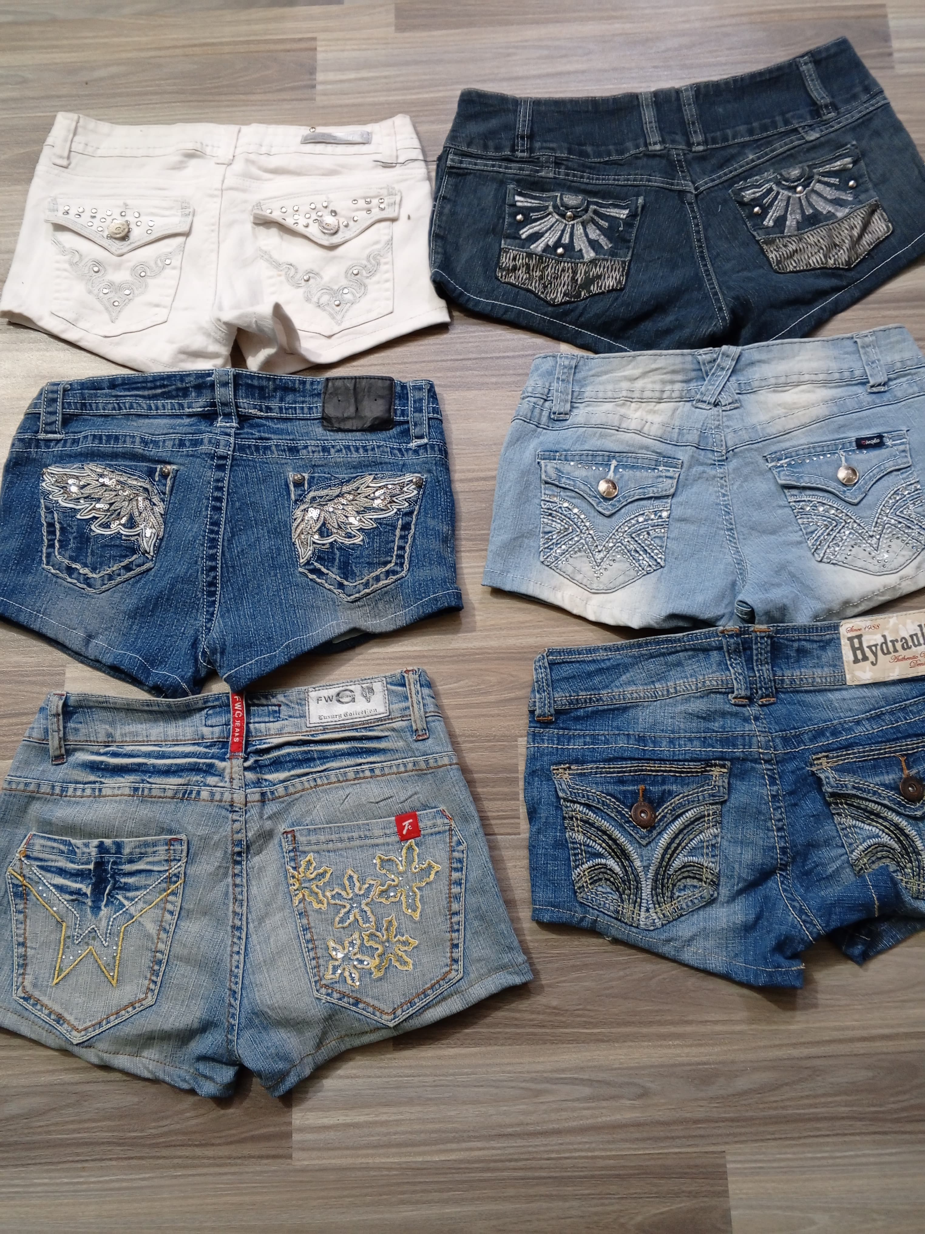 Shorts Curto Feminino Y2K Reciclado HD1078