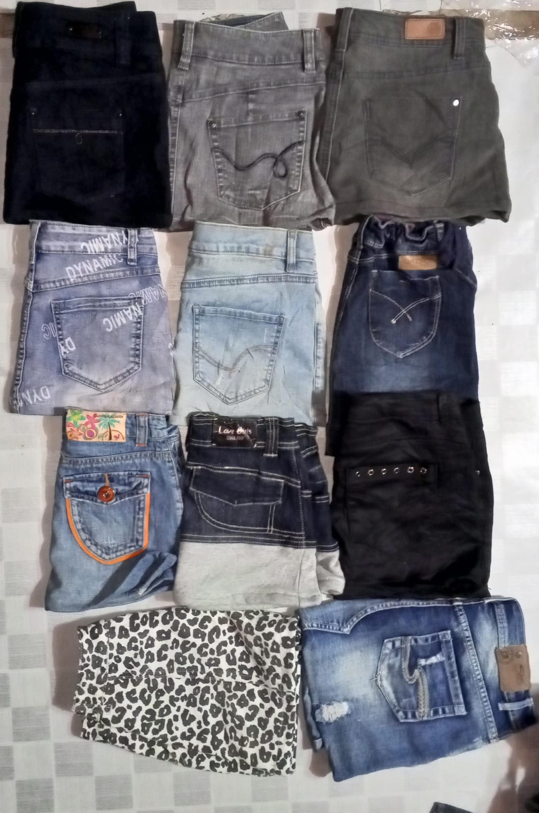SILVER AND OTHER MIX BRAND MINI SKIRTS (ID 476)