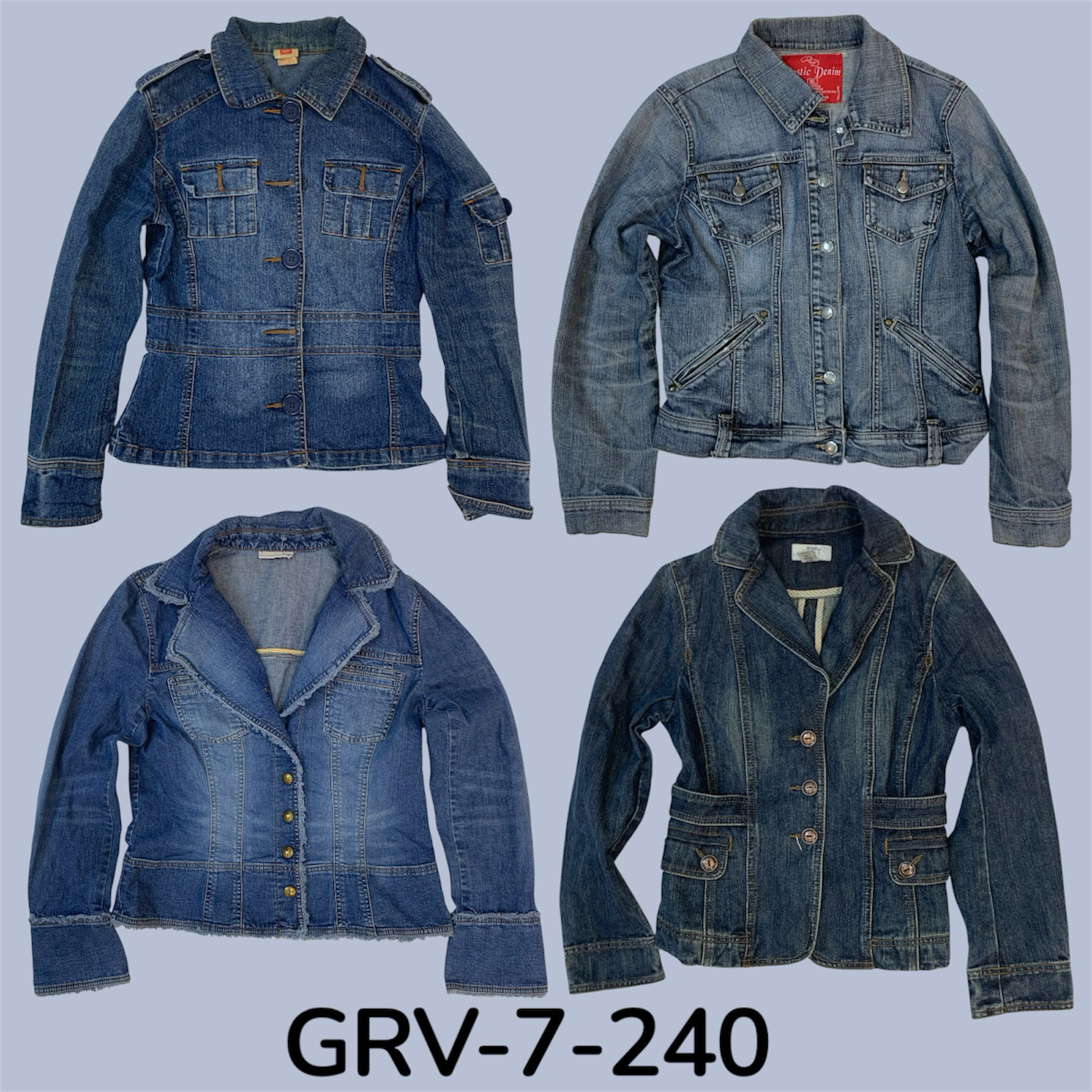 Classic Button-Up Denim Jacket (GRV-7-240)