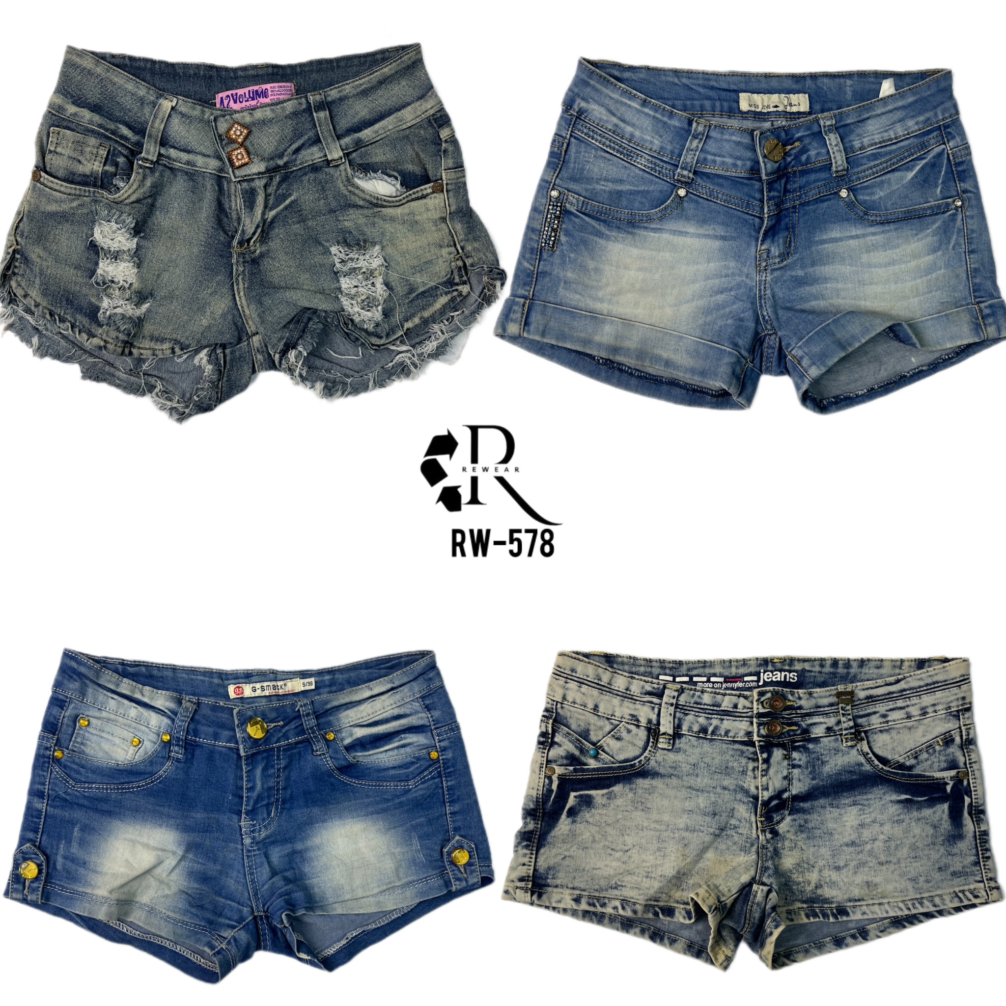 Y2K Britney Era Denim Micro Mini Shorts(RW-578)