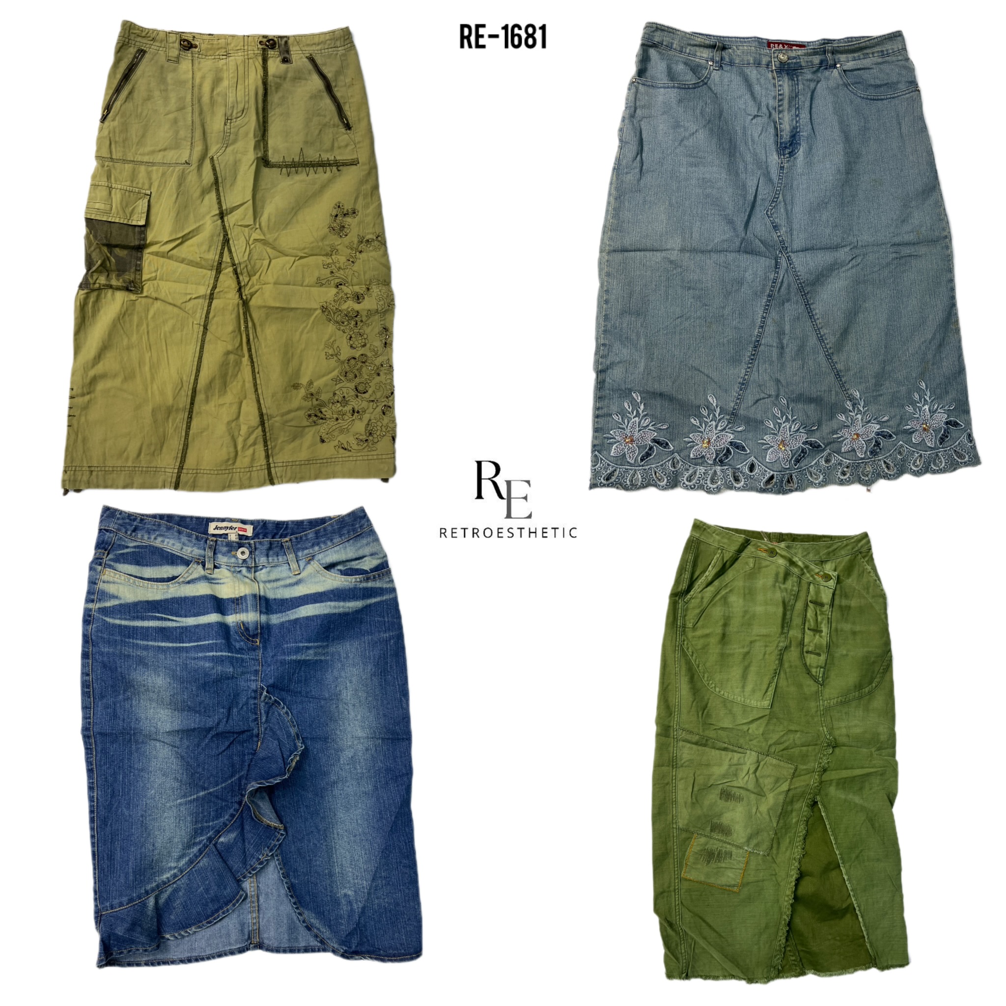 Jupes Maxi en Denim Y2K IT Girl (RE-1681)