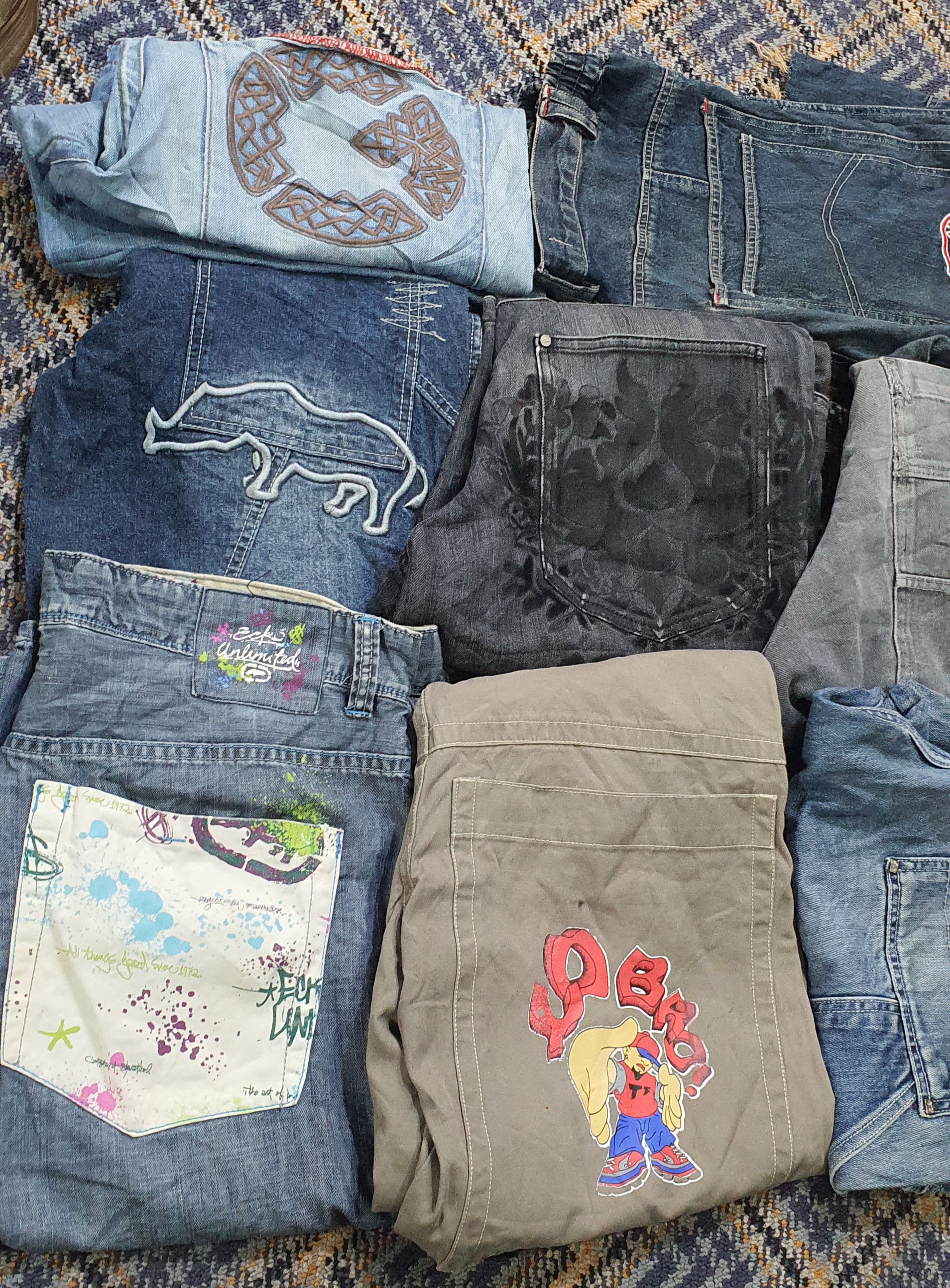 Hiphop jeans and shorts